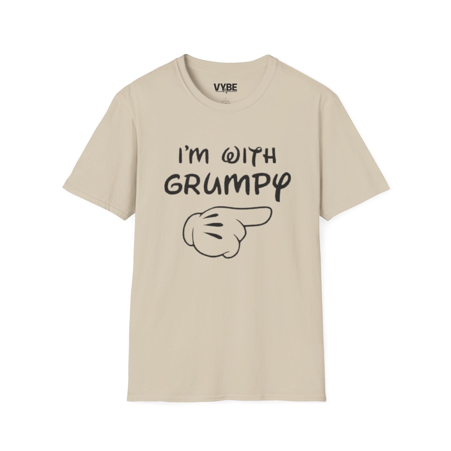 I'm with Grumpy Unisex T-Shirt, Couples Tees, Gift For Couples - VYBE Shop
