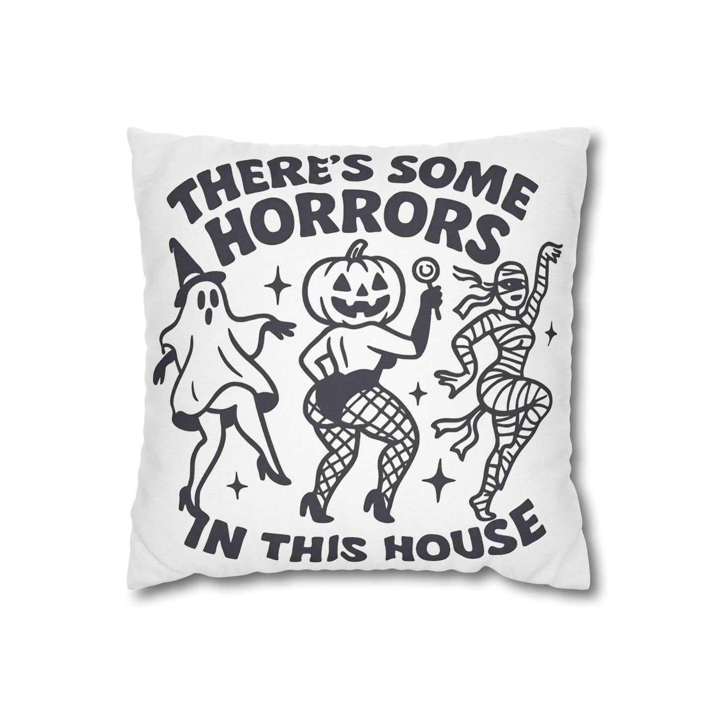 Halloween Decorative Pillowcase for Spooky Autumn Home Decor with Ghost and Mummy Design - VYBE Shop