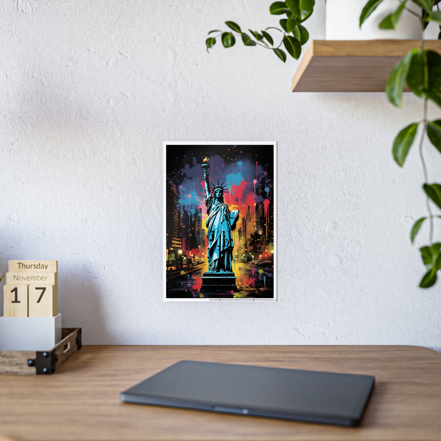 Vibrant Cityscape Art Posters, Glossy Wall Decor, Gift for Art Lovers - VYBE Shop