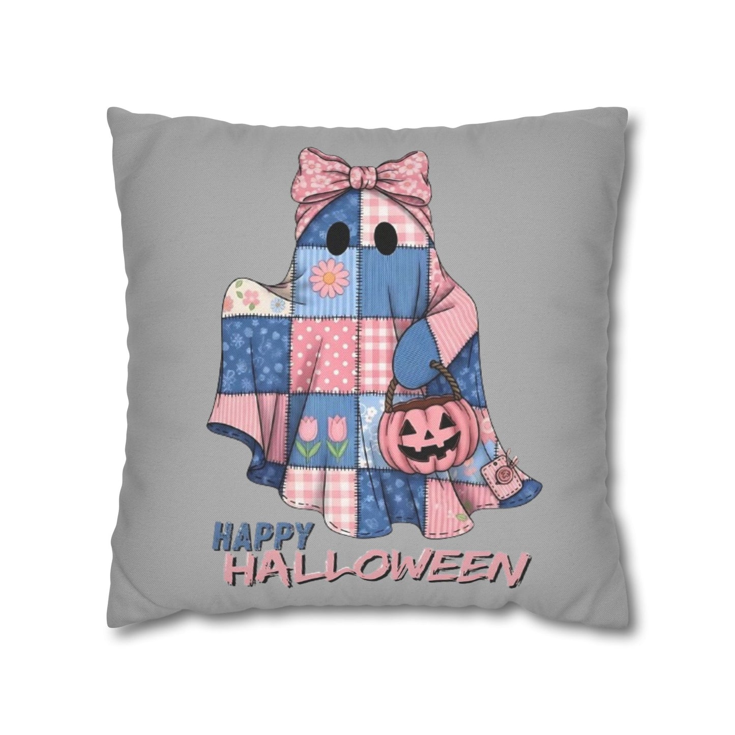 Halloween Ghost Pillowcase - Cozy Seasonal Cushion Cover for Spooky Home Decor and Trick or Treat Gifts - VYBE Shop