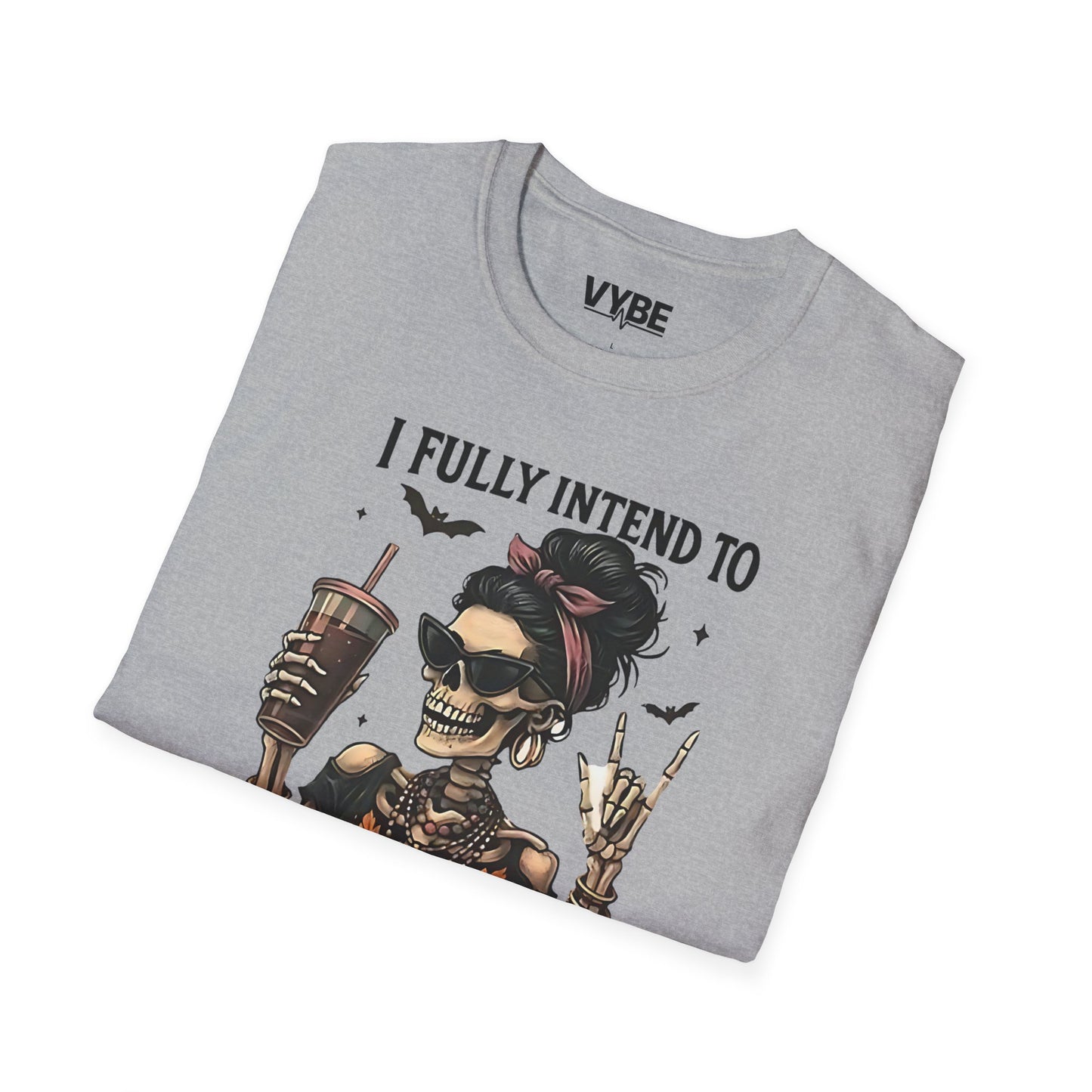 Edgy- Skeleton Haunting List T-Shirt, Funny Halloween Tee, Unisex Graphic Shirt, Gift for Halloween Lovers - VYBE Shop