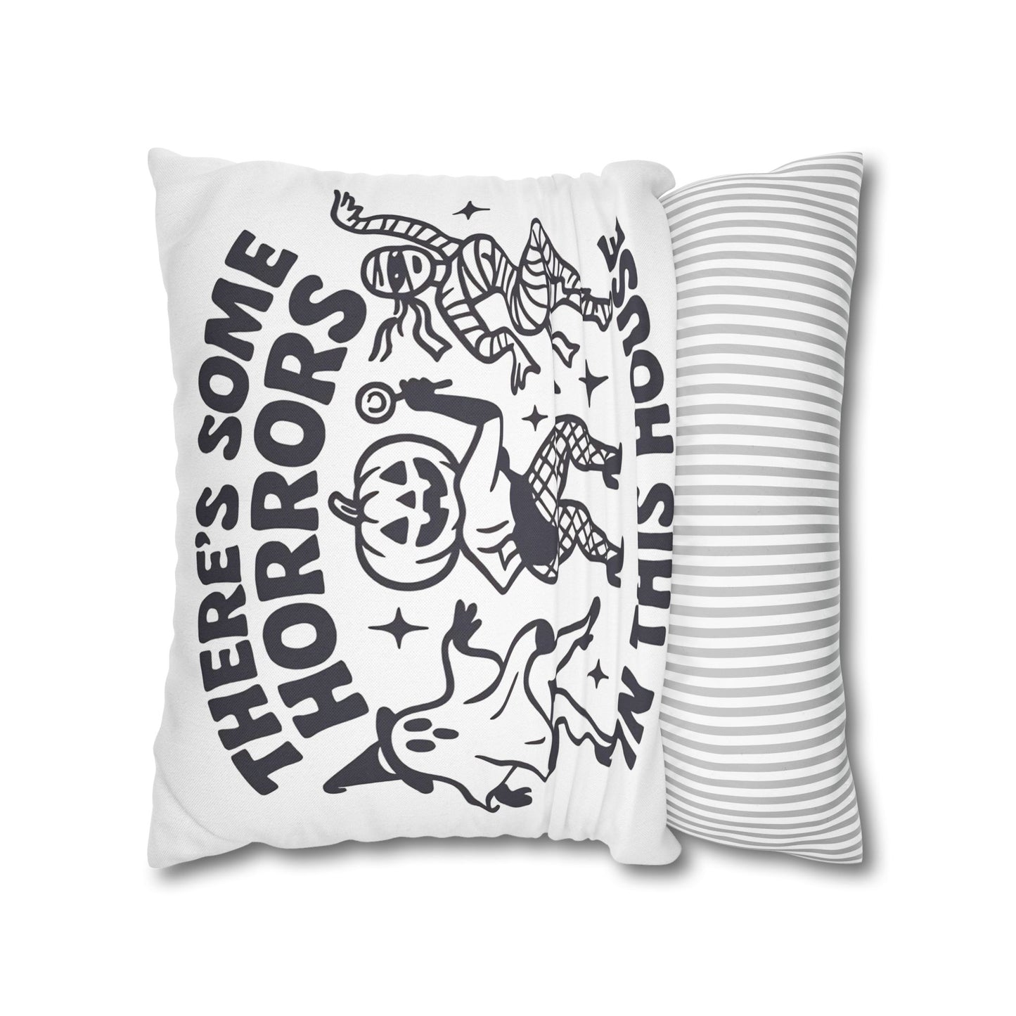 Halloween Decorative Pillowcase for Spooky Autumn Home Decor with Ghost and Mummy Design - VYBE Shop