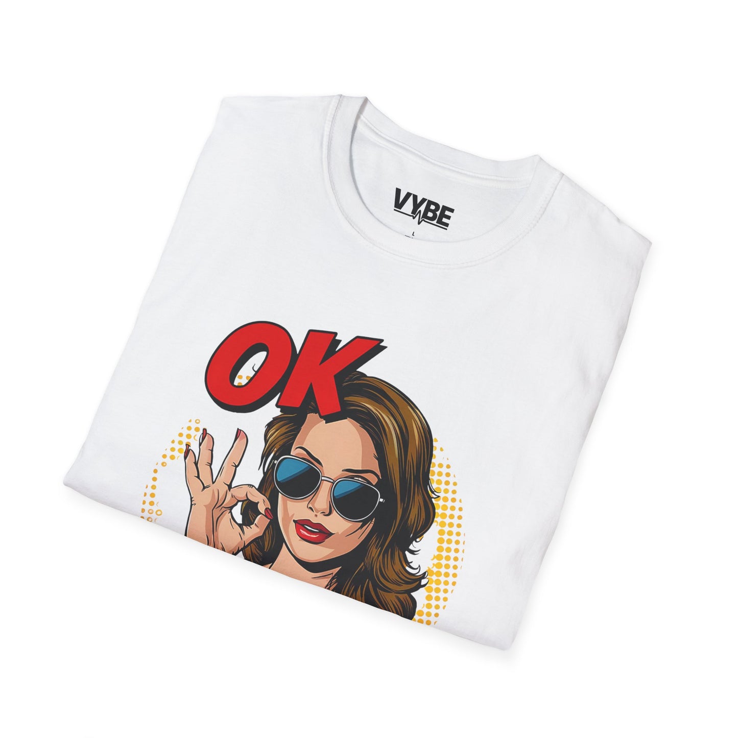 Funny- OK Karen Graphic T-Shirt for Humor Lovers, Funny Gift, Comfy Casual Wear, Ideal for Parties or Everyday Wear - VYBE Shop