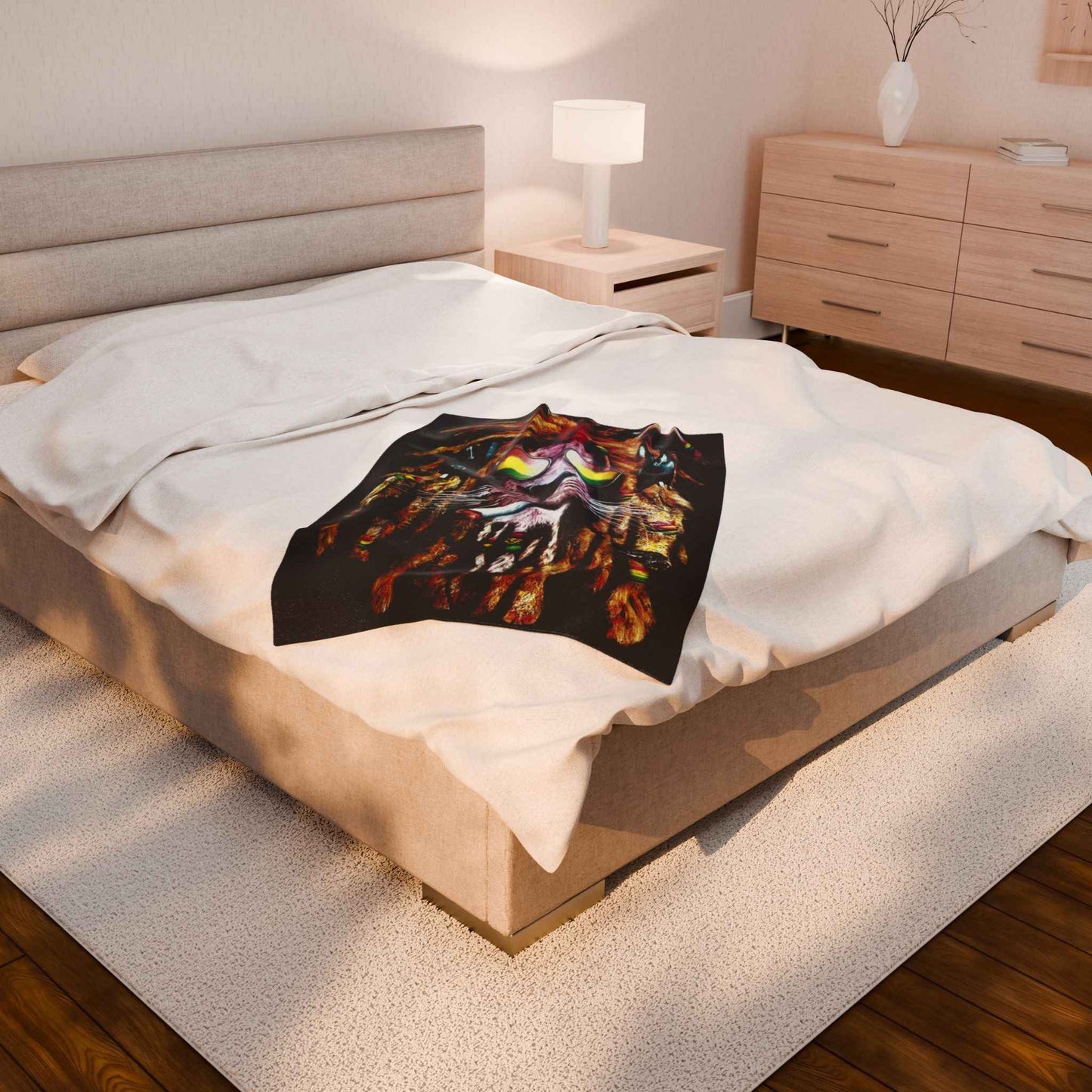 Reggae Lion Plush Blanket