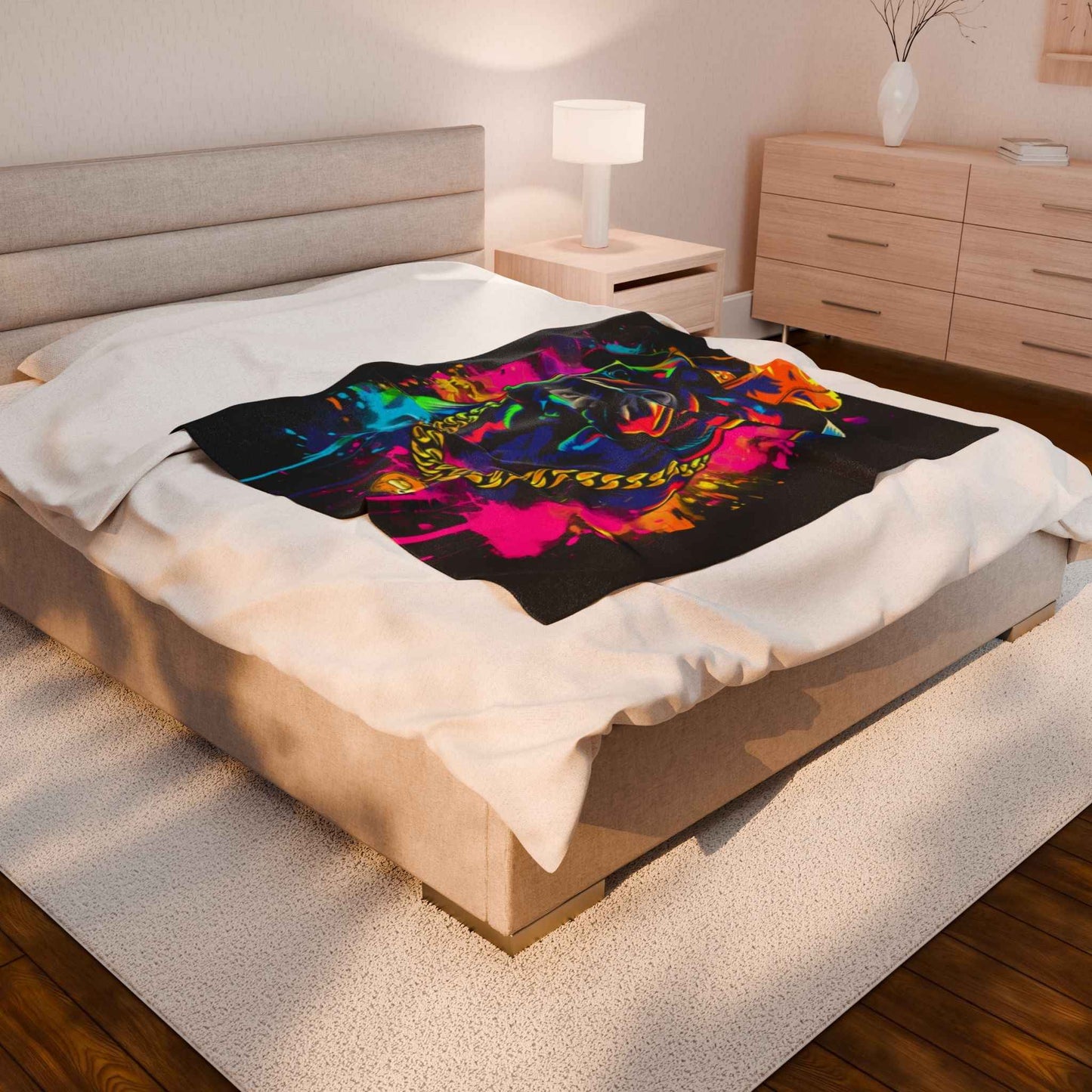 Colorful Dog Plush Blanket