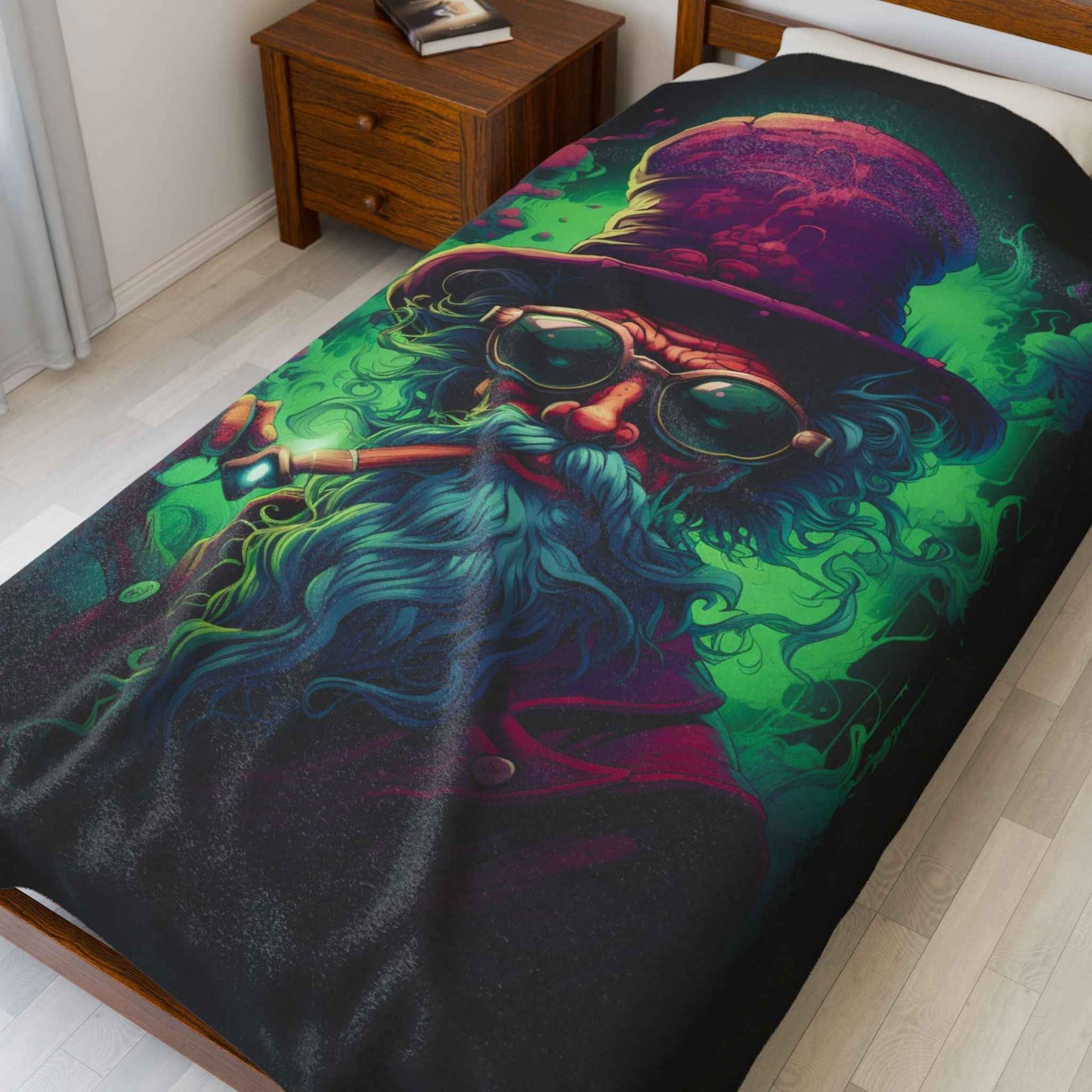 Whimsical Wizard Plush Blanket
