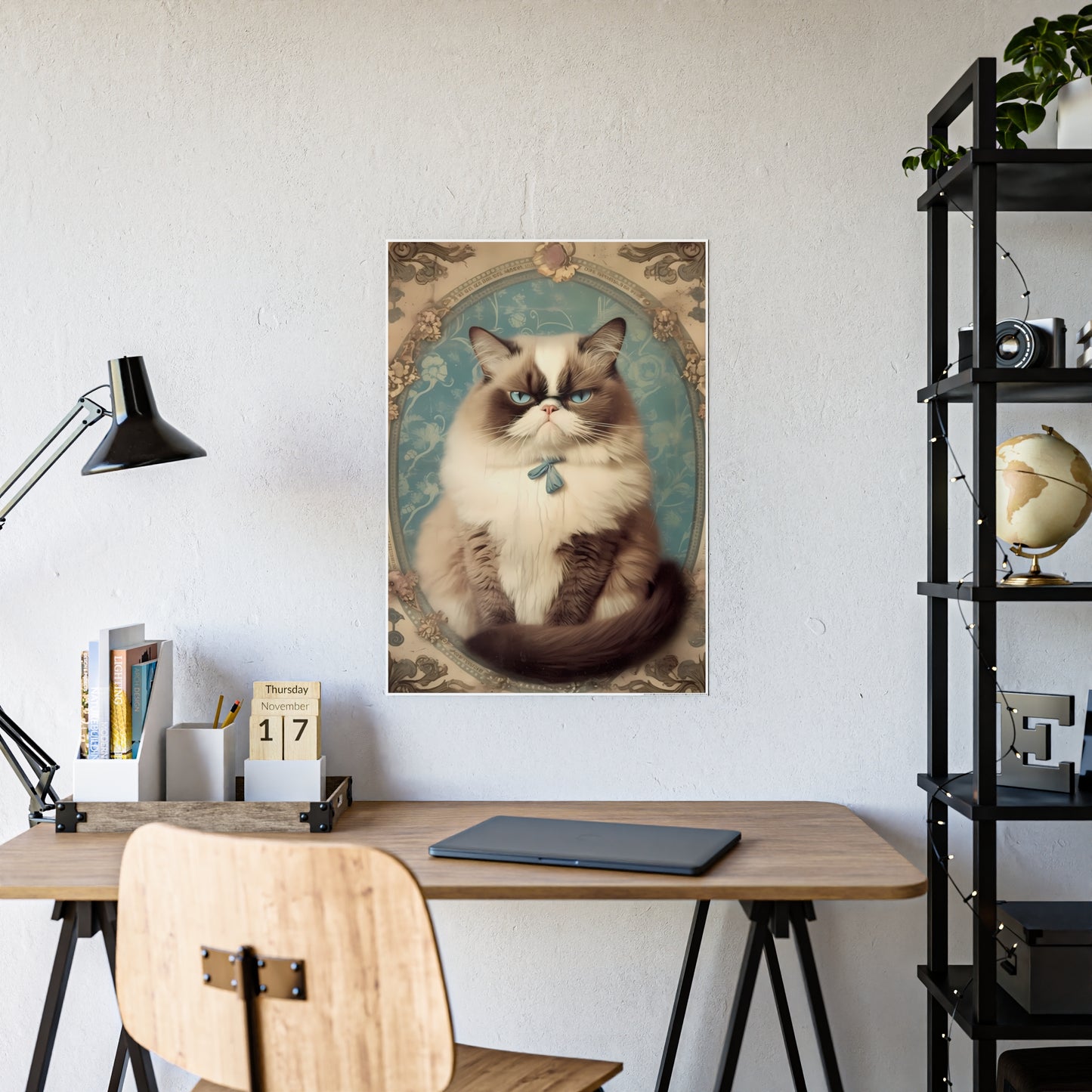 Chic Cat Poster Art | Cat Lover Gift - VYBE Shop