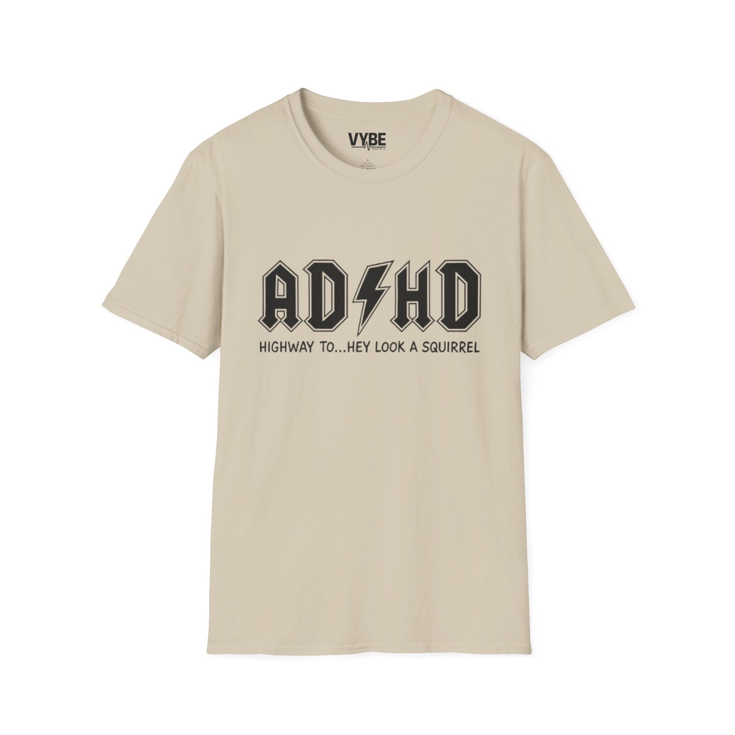 Funny- ADHD Highway Look Squirrel T-Shirt for Fun and Fidgeting