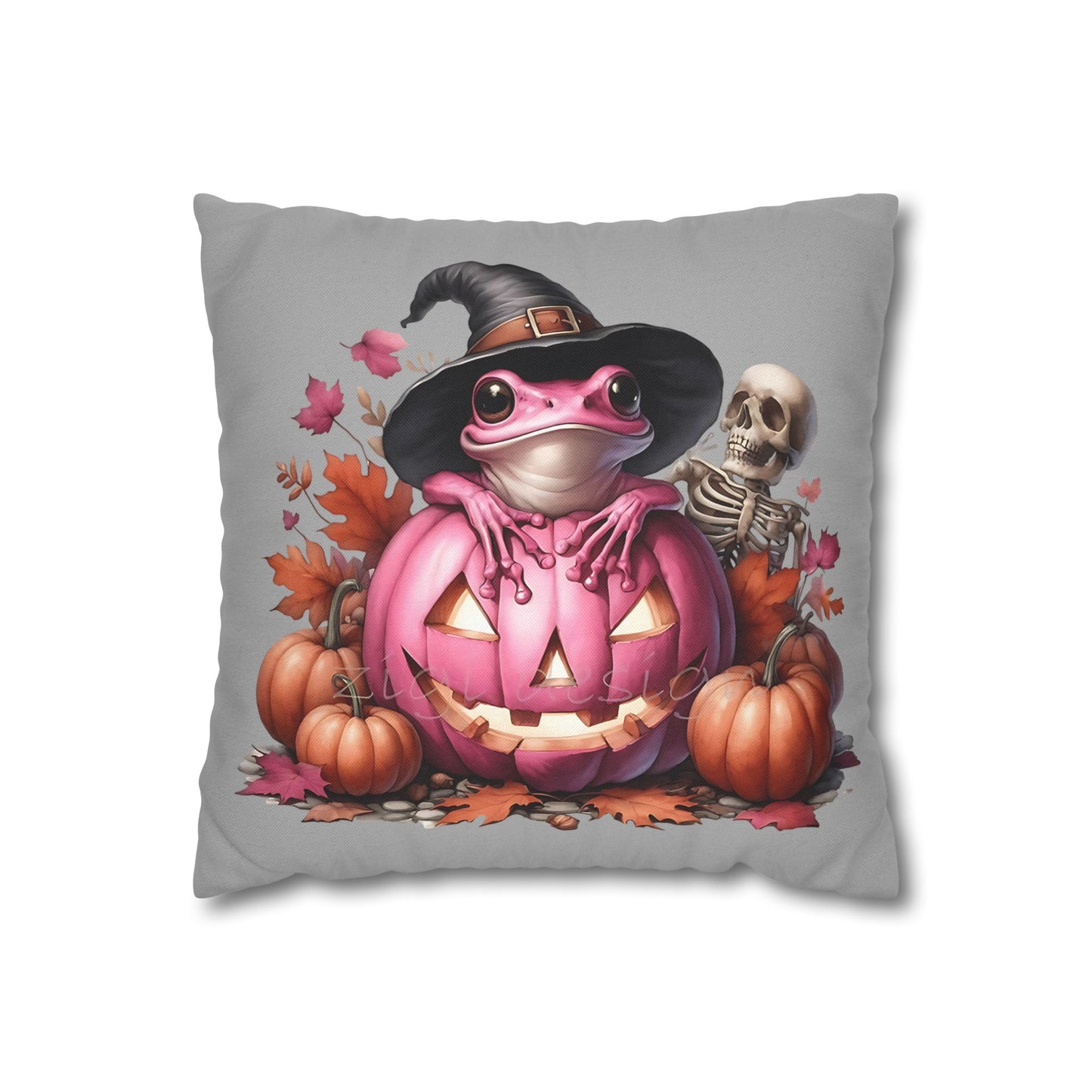 Halloween Frog Pillowcase – Spooky Home Decor for Cozy Autumn Accents and Witchy Gifts - VYBE Shop