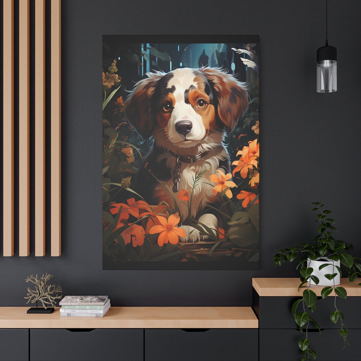 Adorable Puppy Canvas Print, Dog Lover Gift - VYBE Shop