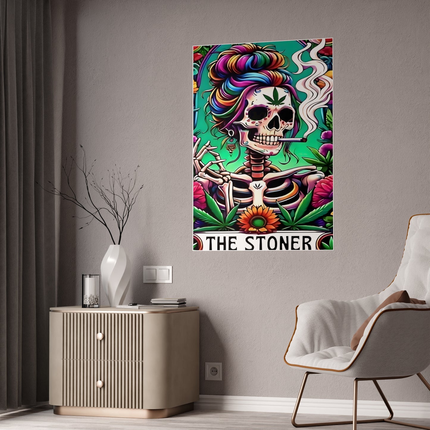 Stoner Tarot Wall Art - The Stoner Wall Poster - VYBE Shop