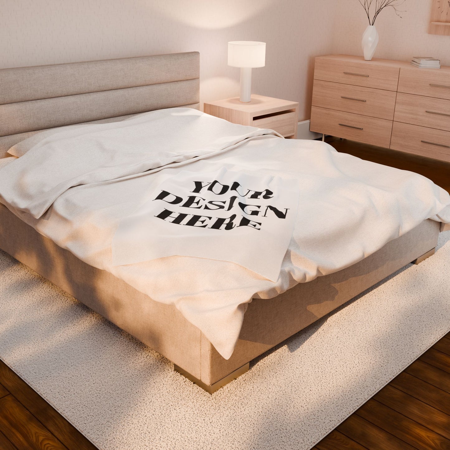 Cozy Personalized Blanket - Soft Velveteen Plush Throw, Custom Gift for Her, Warm Home Decor for All Occasions - VYBE Shop
