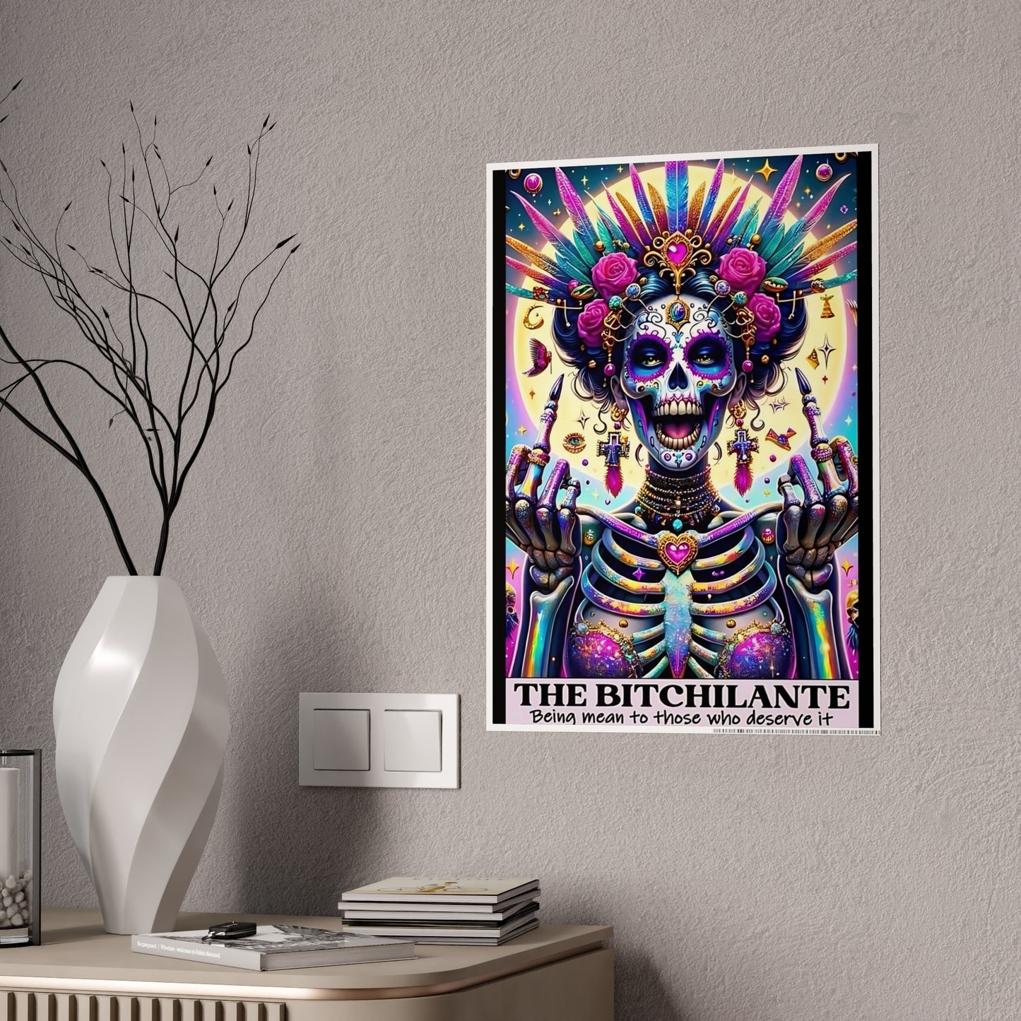 Bitchalante Tarot Wall Poster - Enchanting Wall Decor for Mystical Spaces - VYBE Shop
