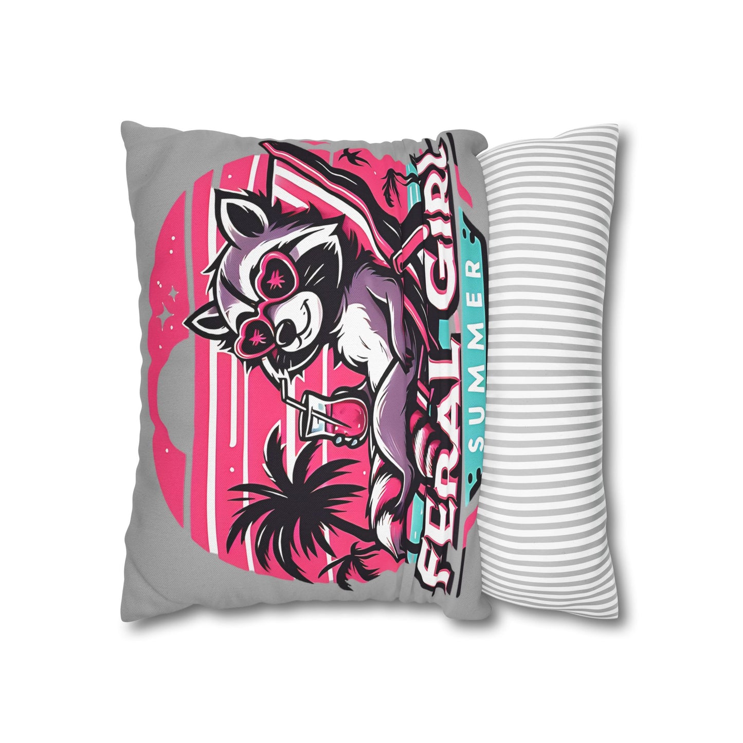 Feral Girl Summer Pillowcase - Tropical Beach Decor for Home Accent and Gifts - VYBE Shop