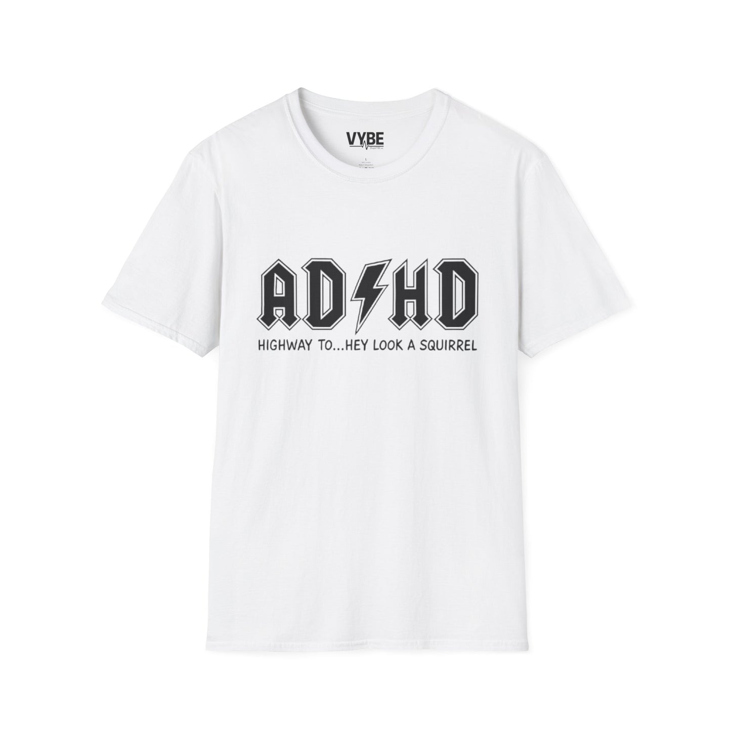 Funny- ADHD Highway Look Squirrel T-Shirt for Fun and Fidgeting