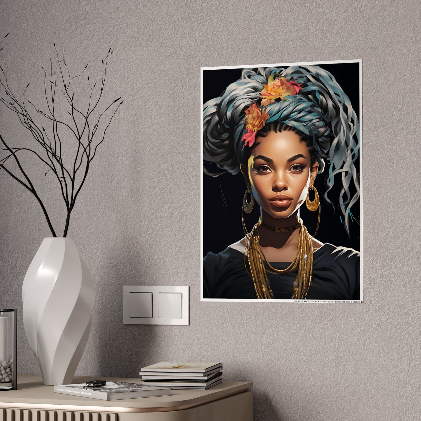 AfroArt Wall Art Poster - Bohemian Vibe Glossy Home Decor - VYBE Shop