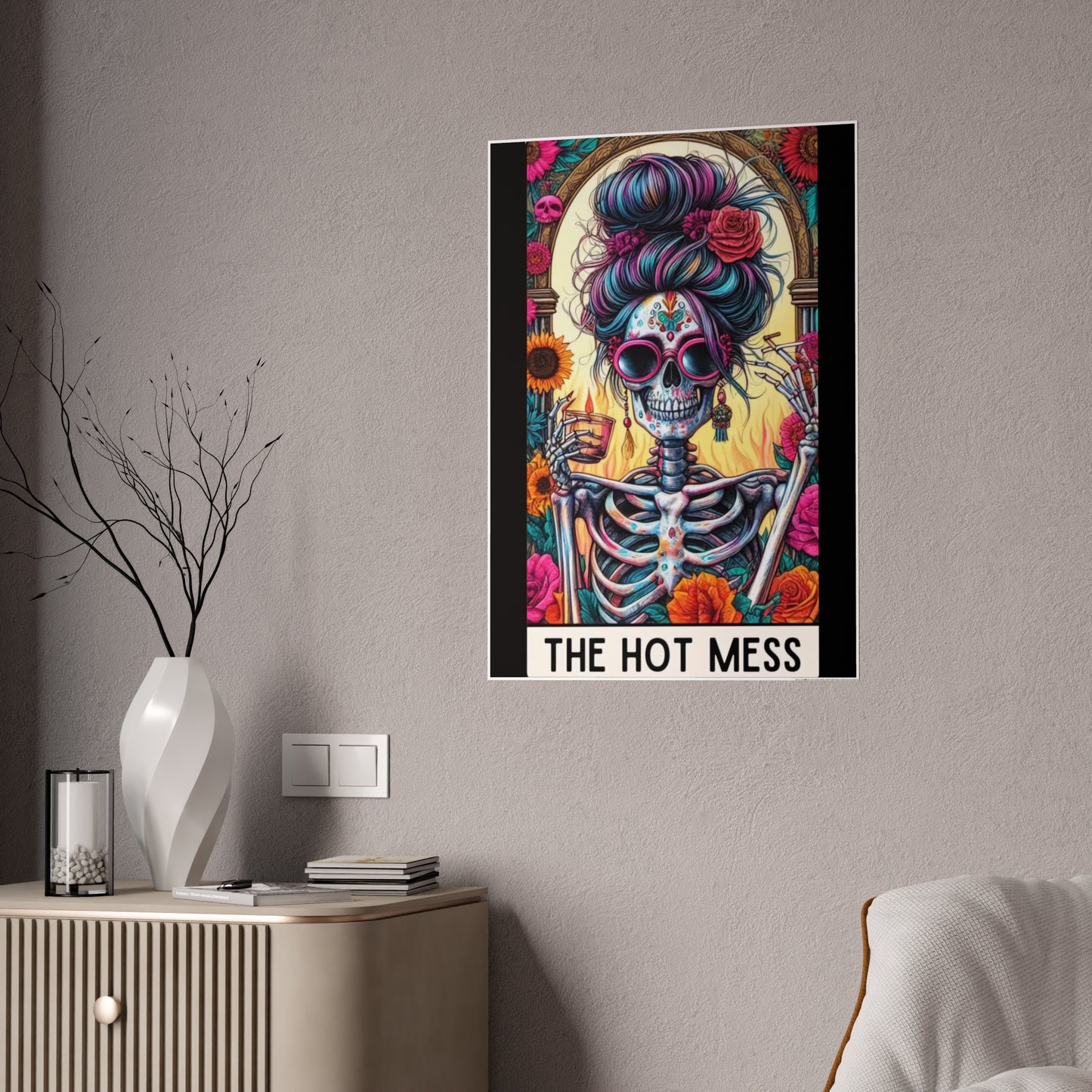 Hot Mess Wall Poster - Tarot Inspired Art for Unique Home Decor - VYBE Shop