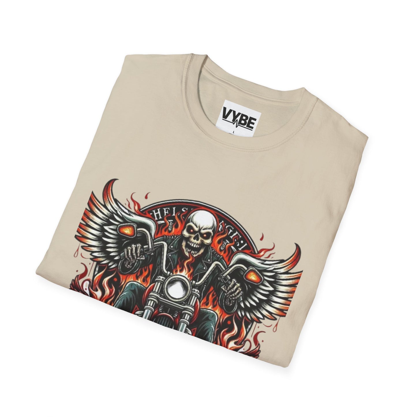 Biker- Skull Motorcycle T-Shirt - VYBE Shop