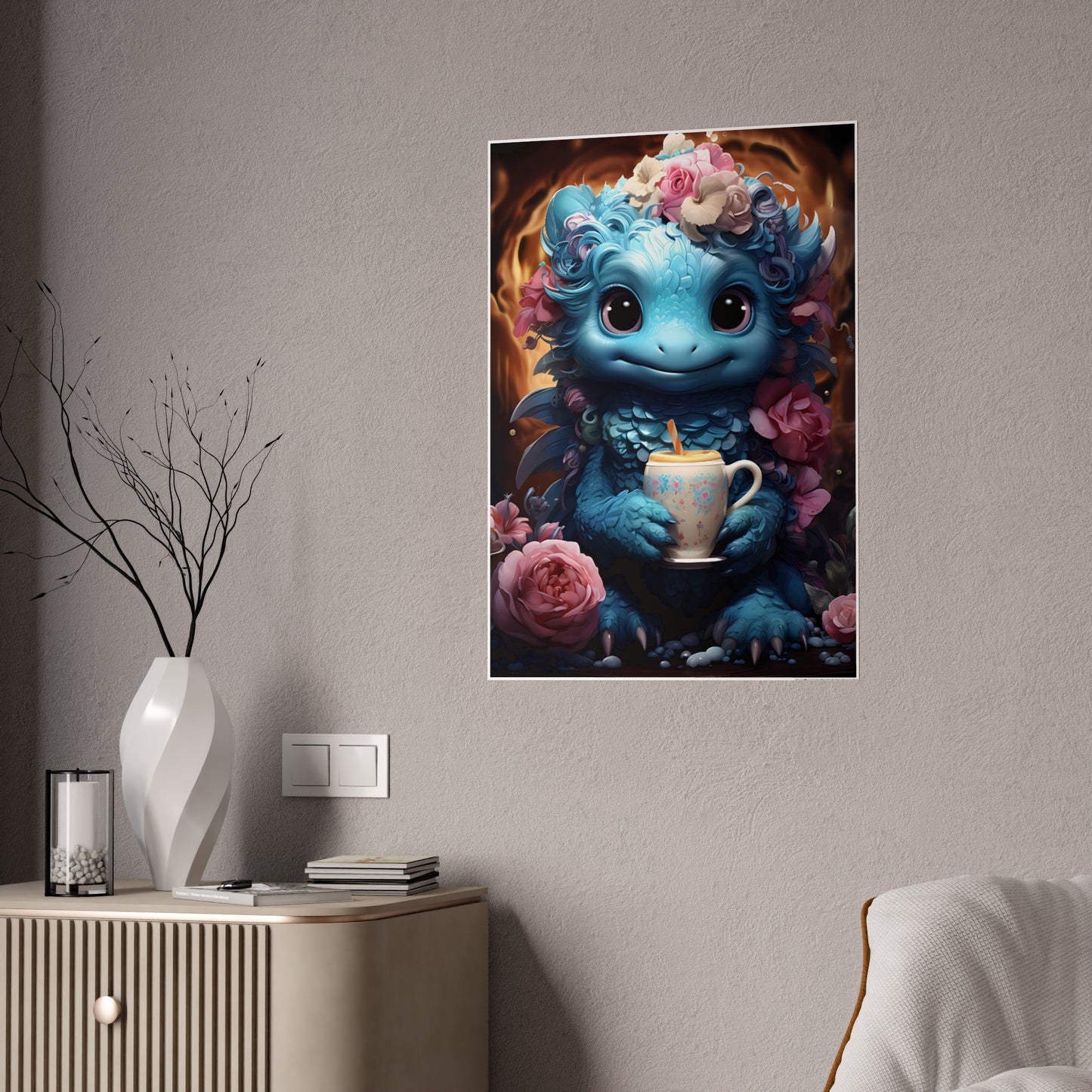 Adorable Fantasy Creature Poster, Gift for Kids - VYBE Shop