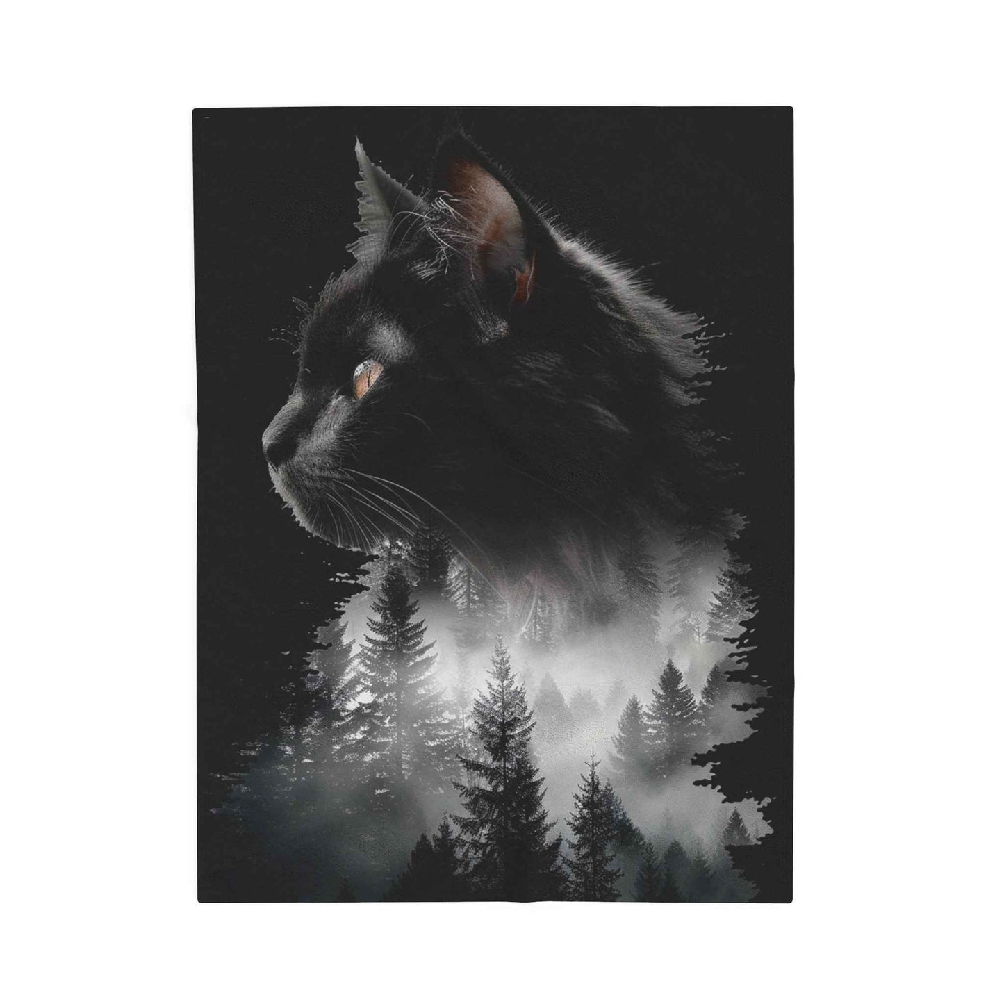 Mystical Cat Plush Blanket