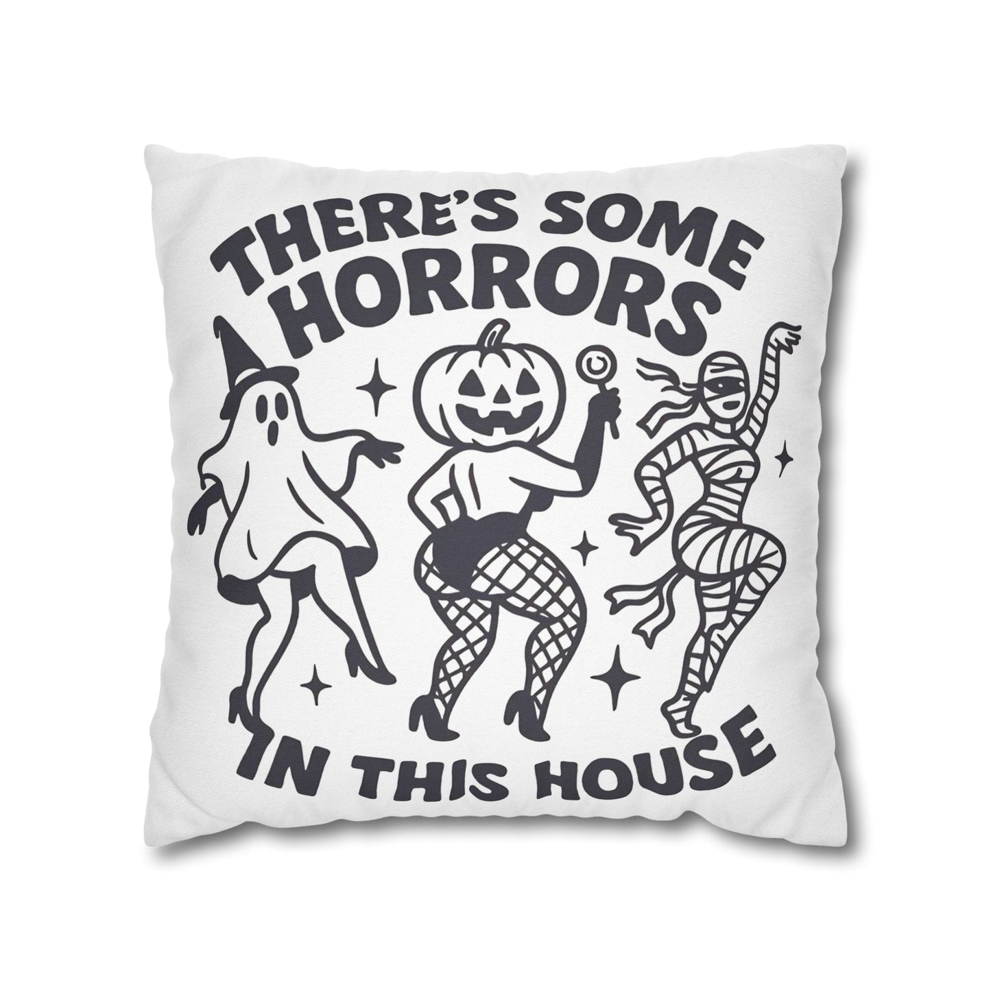 Halloween Decorative Pillowcase for Spooky Autumn Home Decor with Ghost and Mummy Design - VYBE Shop