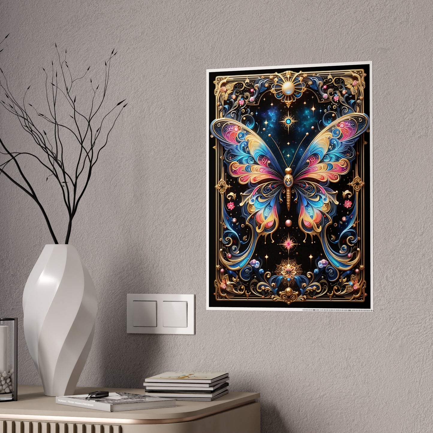 Vibrant Butterfly Poster - Stunning Wall Art Tarot Design - VYBE Shop