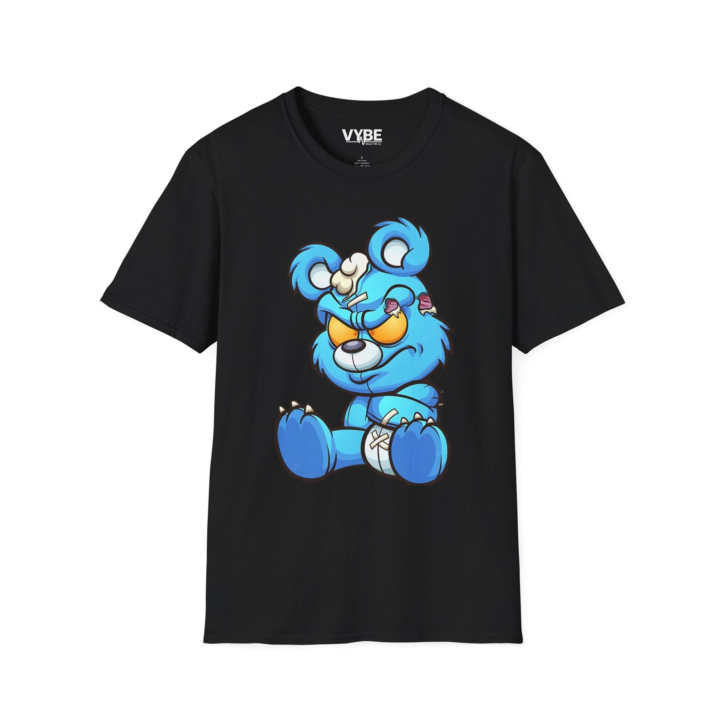 Blue Cartoon Bear T-Shirt - VYBE