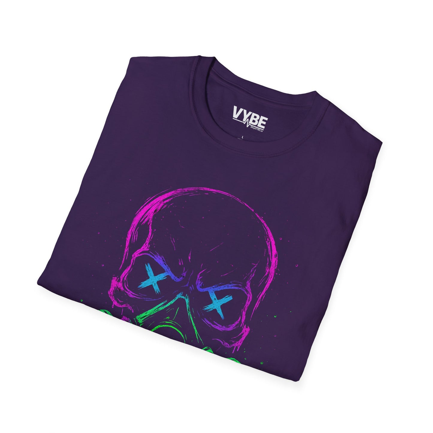 Neon Skull Graphic T-Shirt