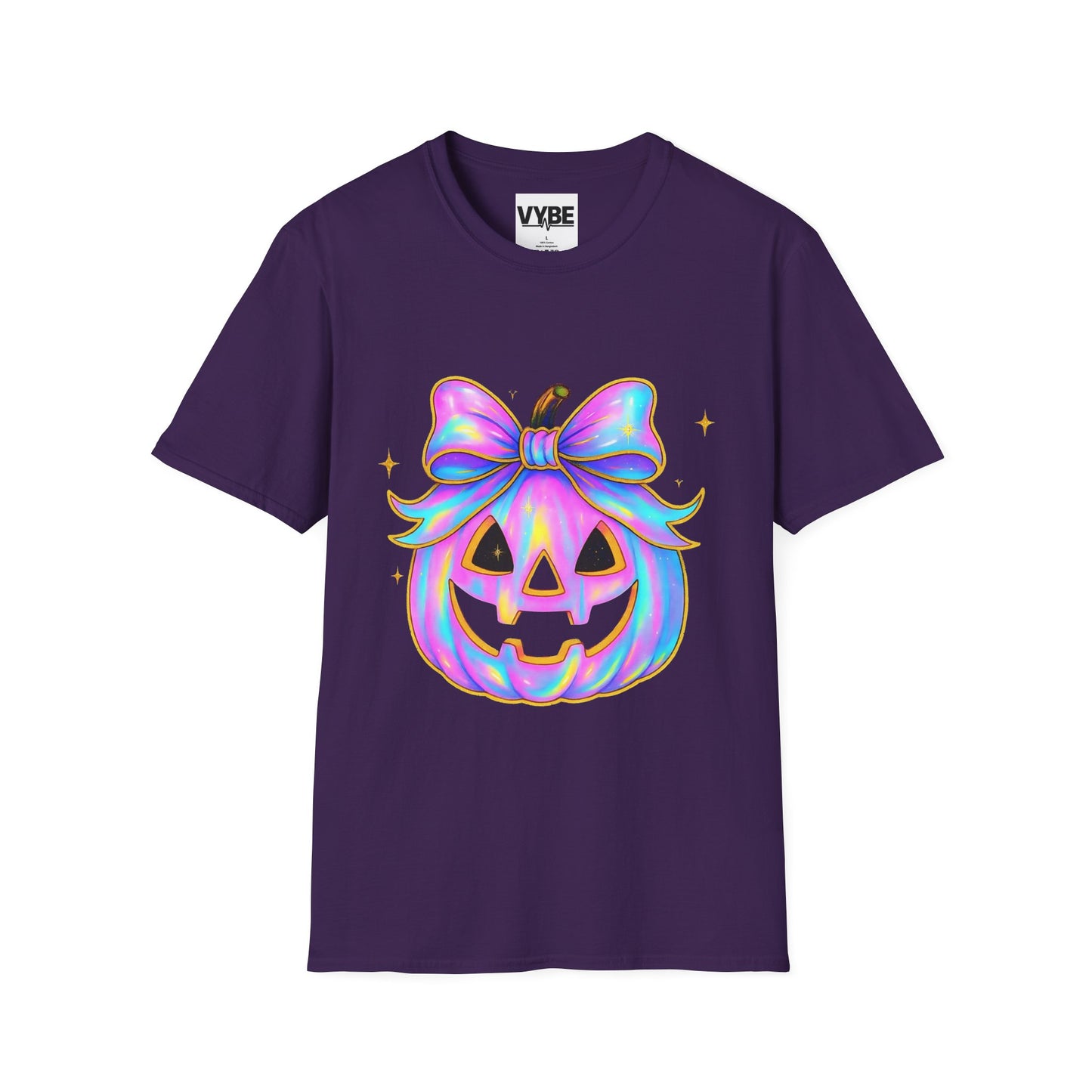 Halloween- Pumpkin Graphic Tee, Unisex T-Shirt for Spooky Season, Festival Apparel, Cute Fall Shirt - VYBE Shop