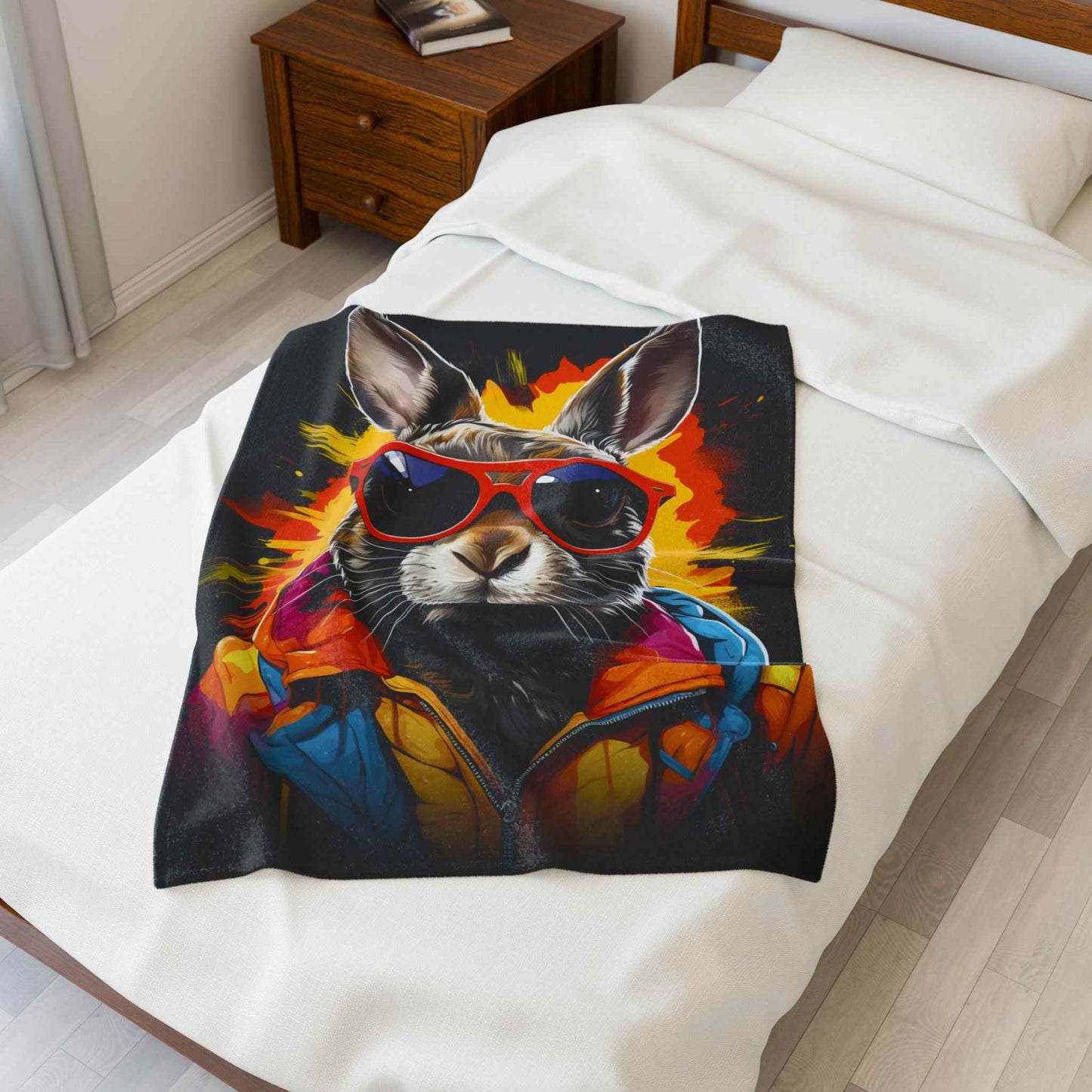 Cool Bunny Plush Blanket