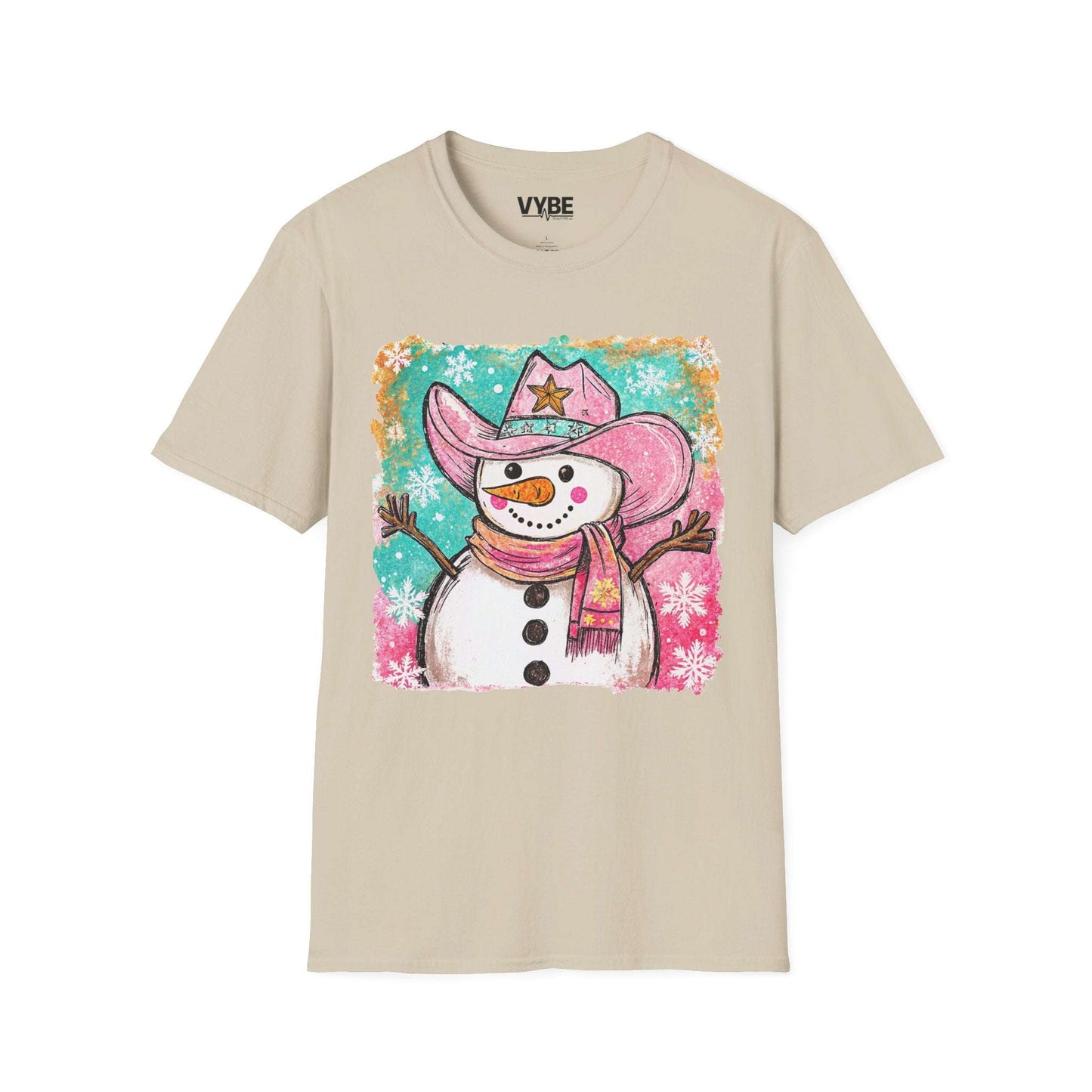 Cute Christmas Snowman T-Shirt - VYBE