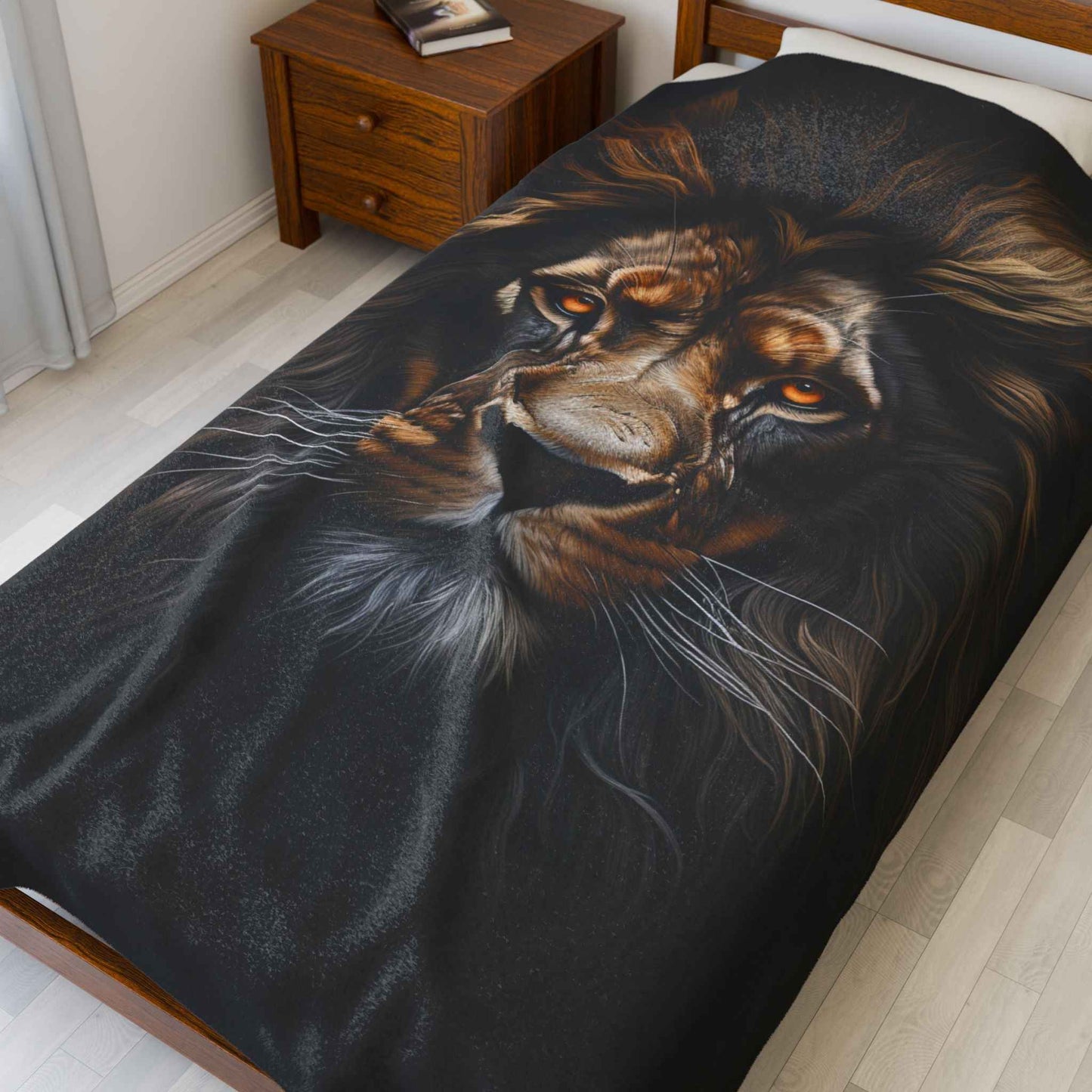 Lion Print Plush Blanket