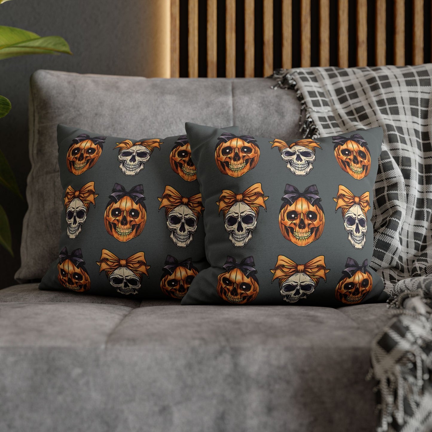 Halloween Skull Decor Pillowcase for Spooky Autumn Decoration and Perfect Gift for Witch Lovers - VYBE Shop
