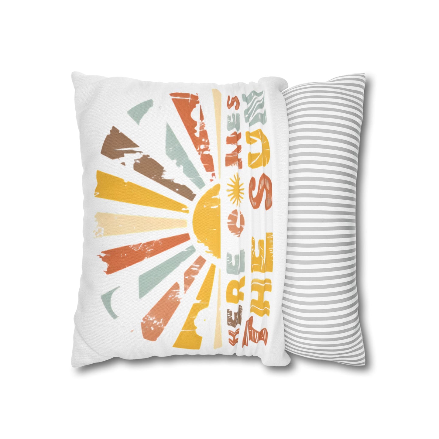 Sunrise Vibe Pillowcase - Boho Floral Design for Cozy Home Decor and Summer Vibes - VYBE Shop