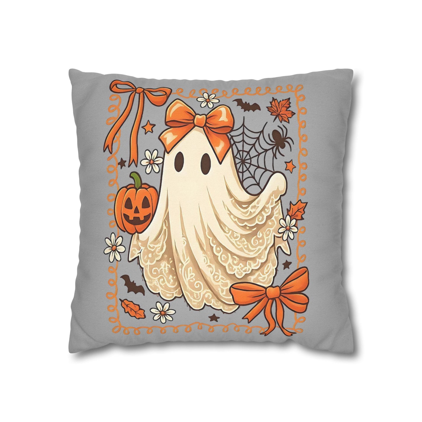 Halloween Ghost Pillowcase - Cozy Decorative Pillow for Fall Home Decor and Spooky Gifts - VYBE Shop