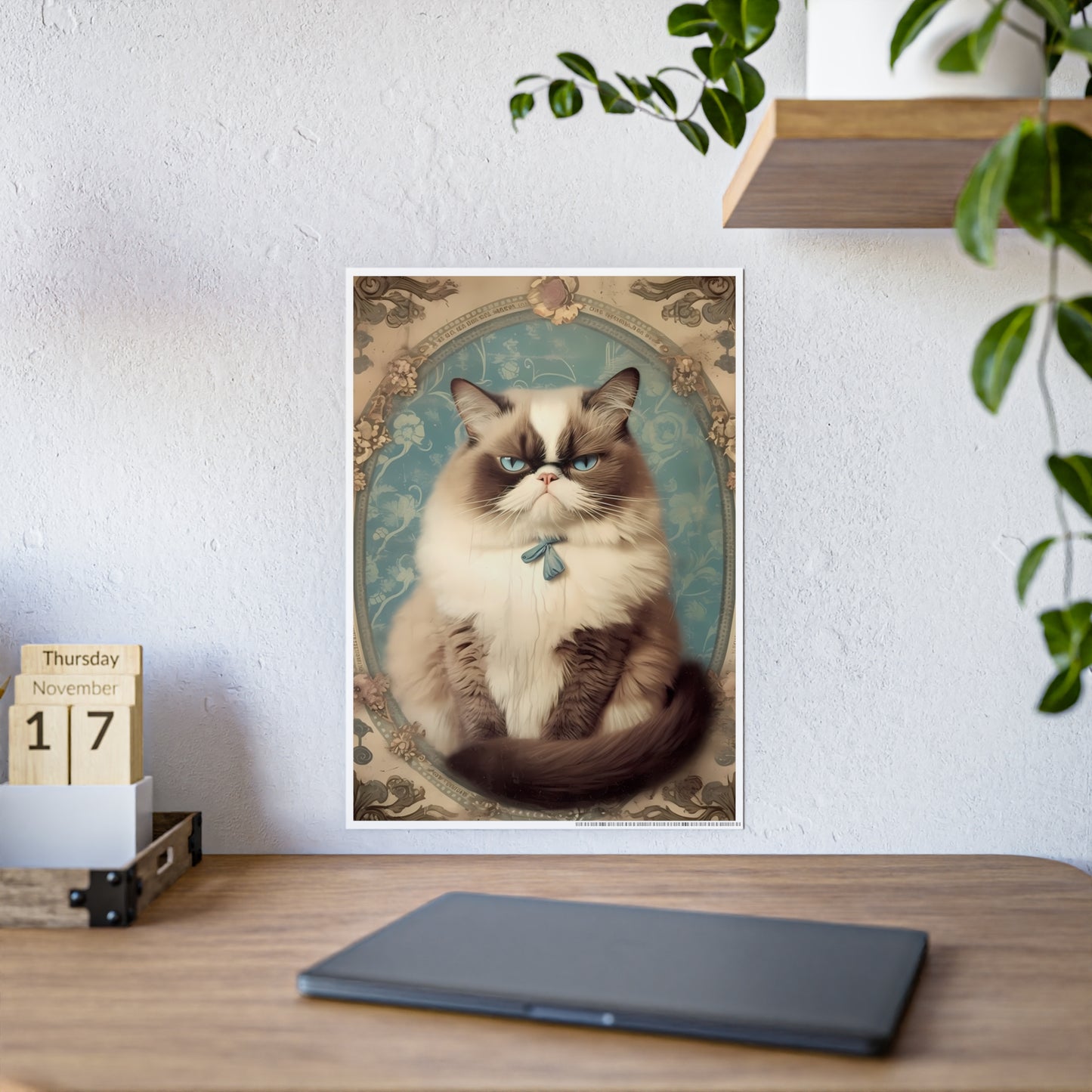 Chic Cat Poster Art | Cat Lover Gift - VYBE Shop