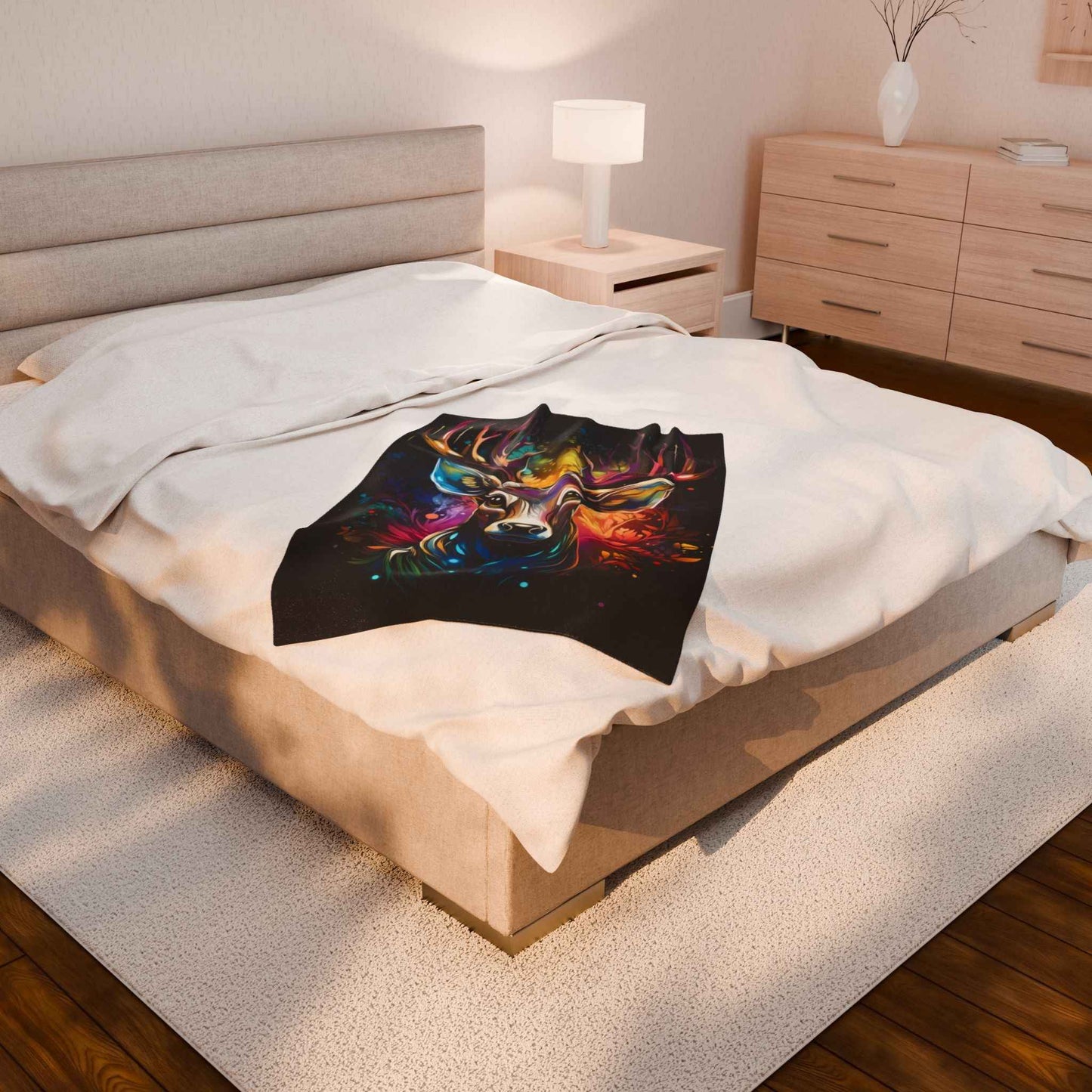 Artistic Forest Stag Blanket