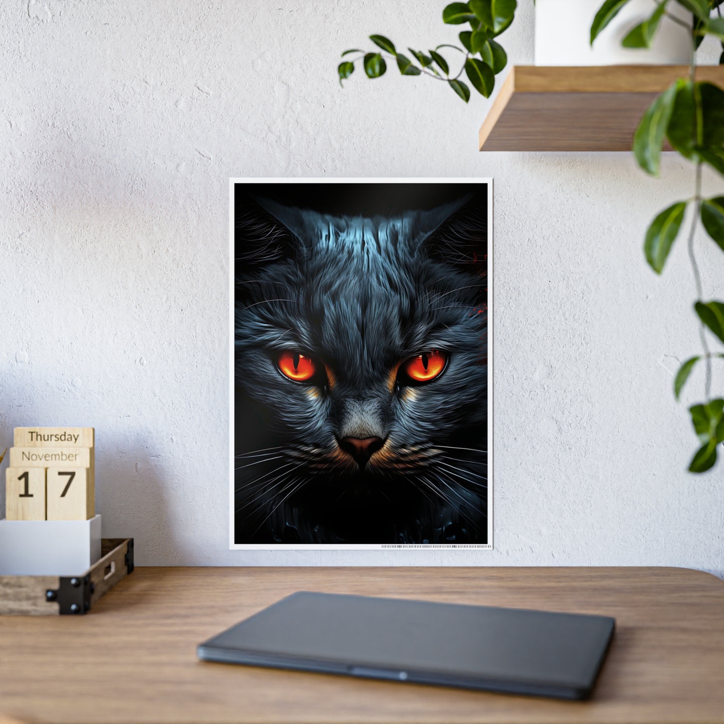 Cat Mystical Cat Poster - Unique Wall Art for Home Decor and Halloween Decoration, Perfect for Cat Lovers - VYBE Shop