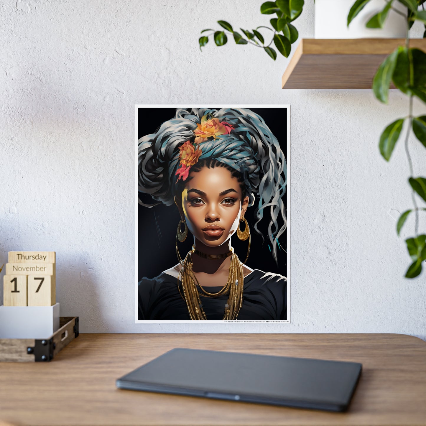 AfroArt Wall Art Poster - Bohemian Vibe Glossy Home Decor - VYBE Shop