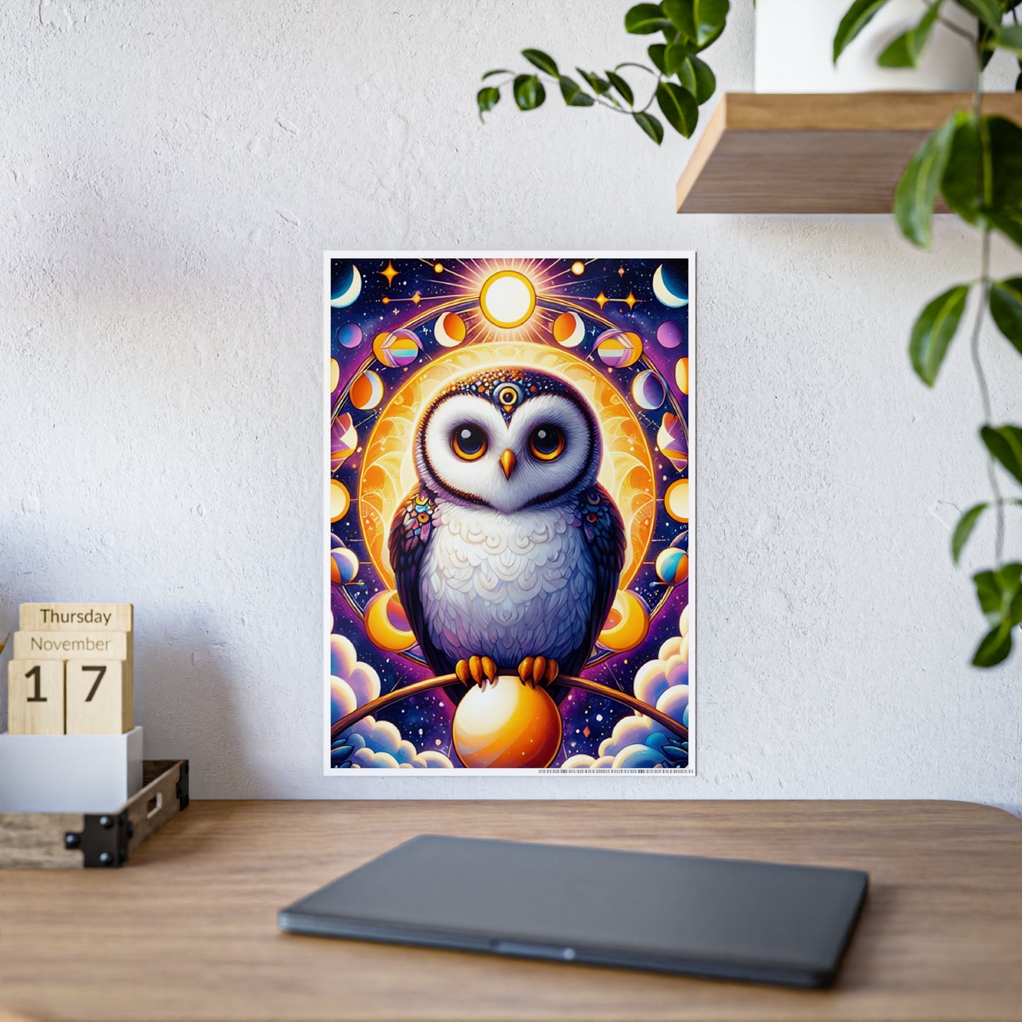 Colorful Owl Wall Art Poster - VYBE Shop