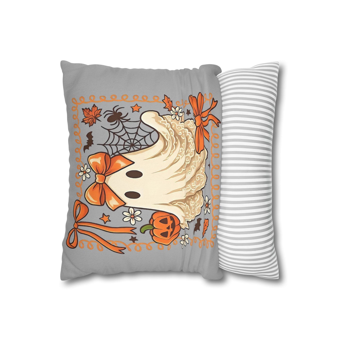 Halloween Ghost Pillowcase - Cozy Decorative Pillow for Fall Home Decor and Spooky Gifts - VYBE Shop
