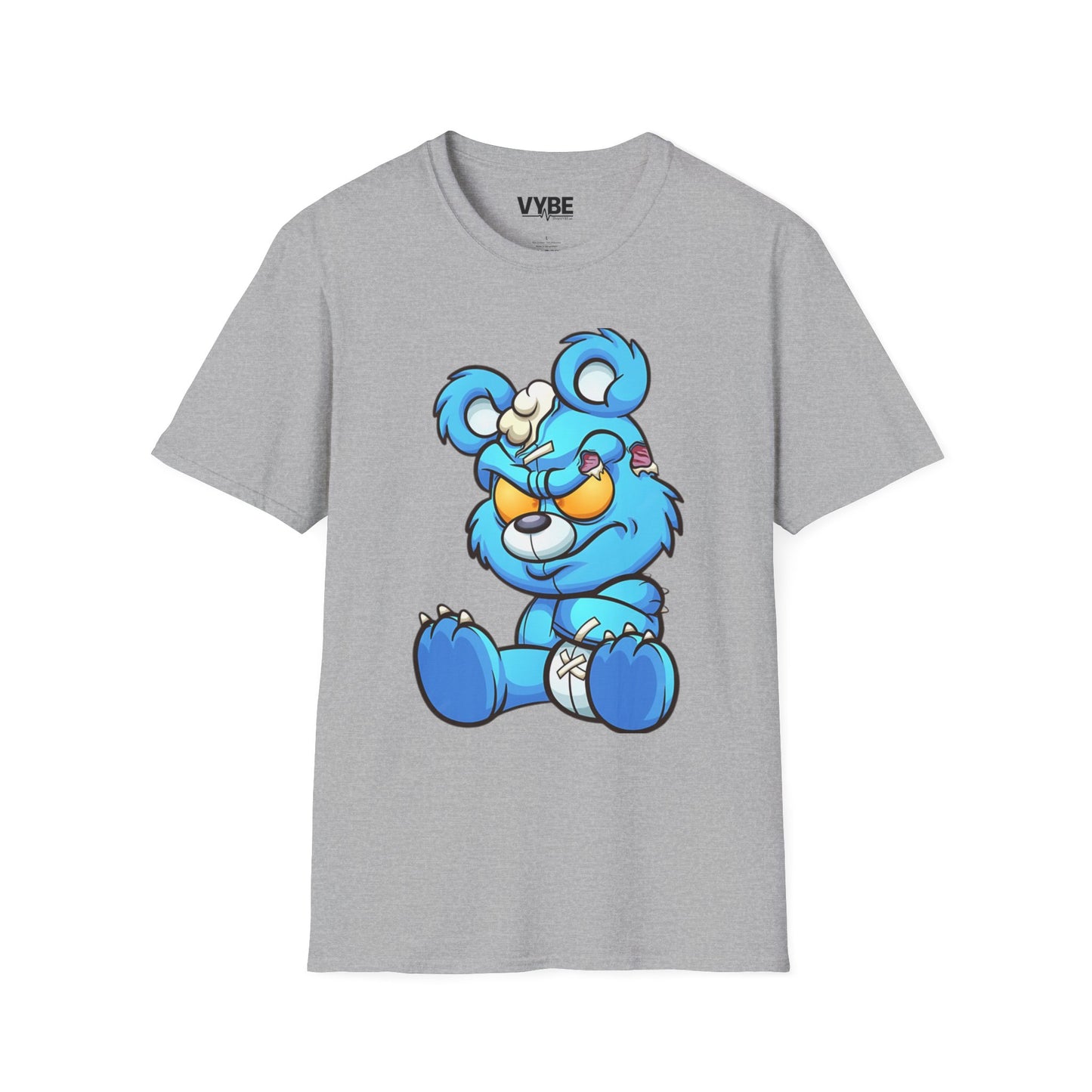 Blue Cartoon Bear T-Shirt - VYBE