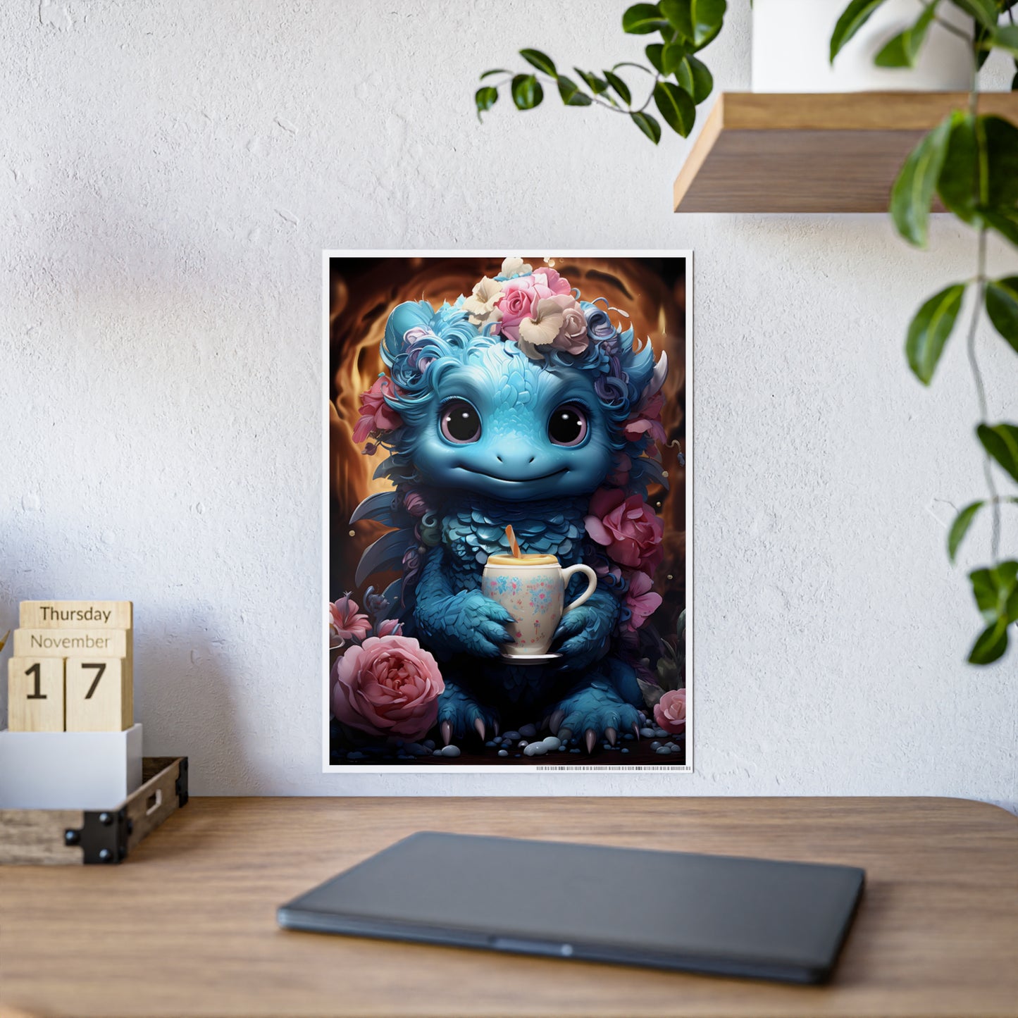Adorable Fantasy Creature Poster, Gift for Kids - VYBE Shop