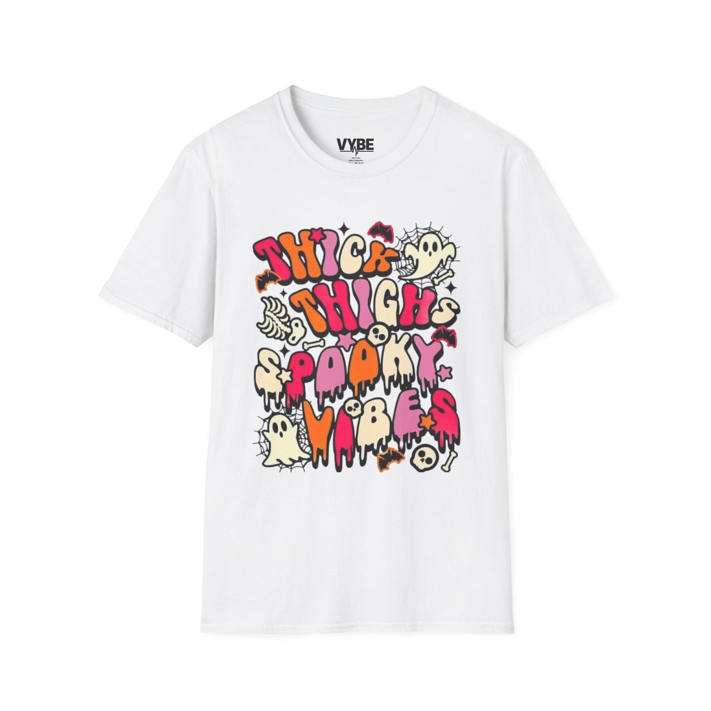 Halloween- Spooky Vibes T-Shirt, Cute Colorful Halloween Tee - VYBE Shop
