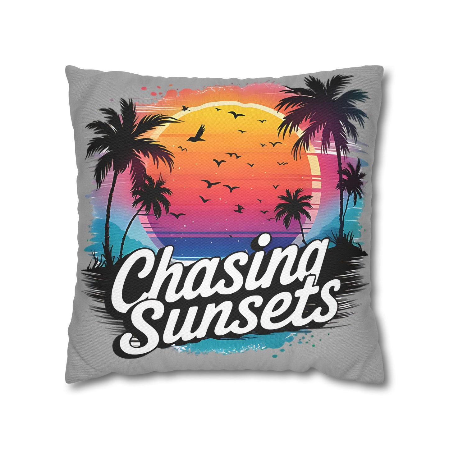 Sunset Vibes Pillowcase - Tropical Decor for Relaxation and Beach House Gifts - VYBE Shop