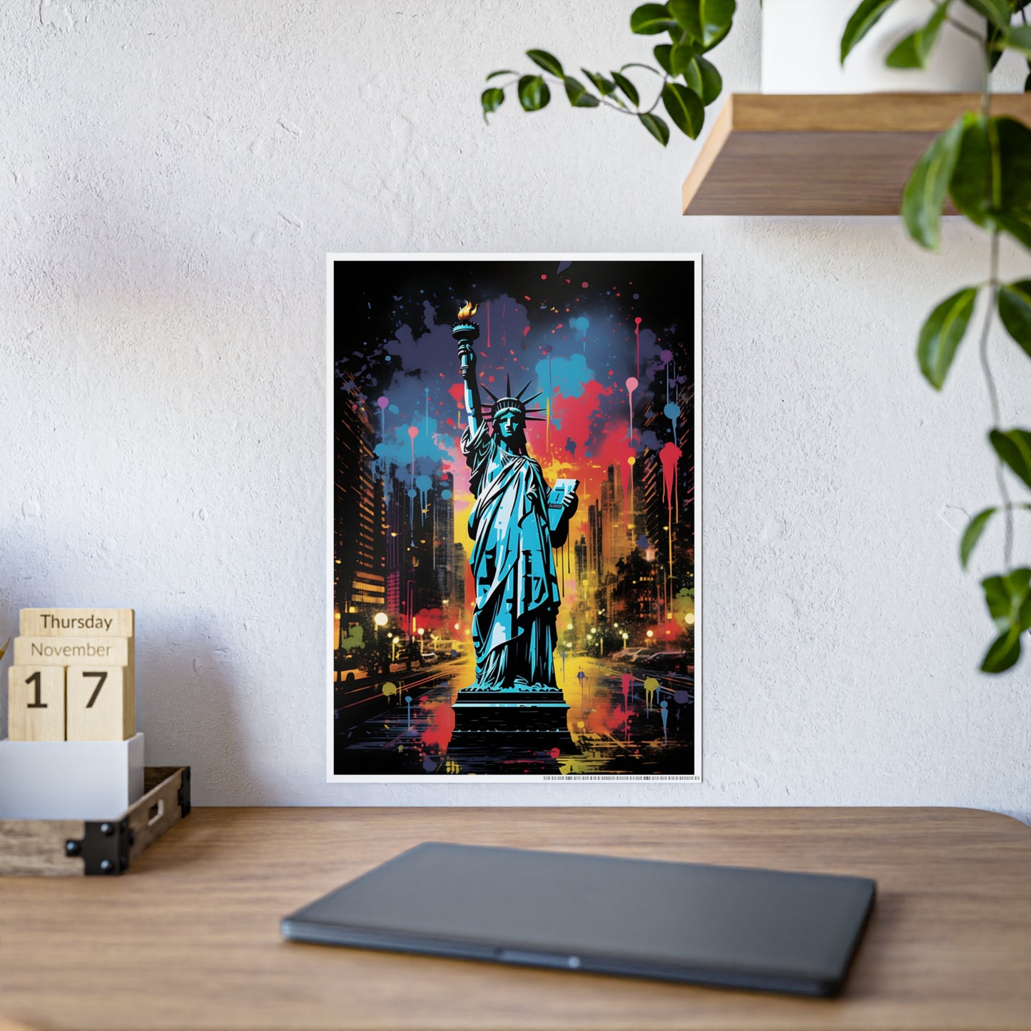 Vibrant Cityscape Art Posters, Glossy Wall Decor, Gift for Art Lovers - VYBE Shop