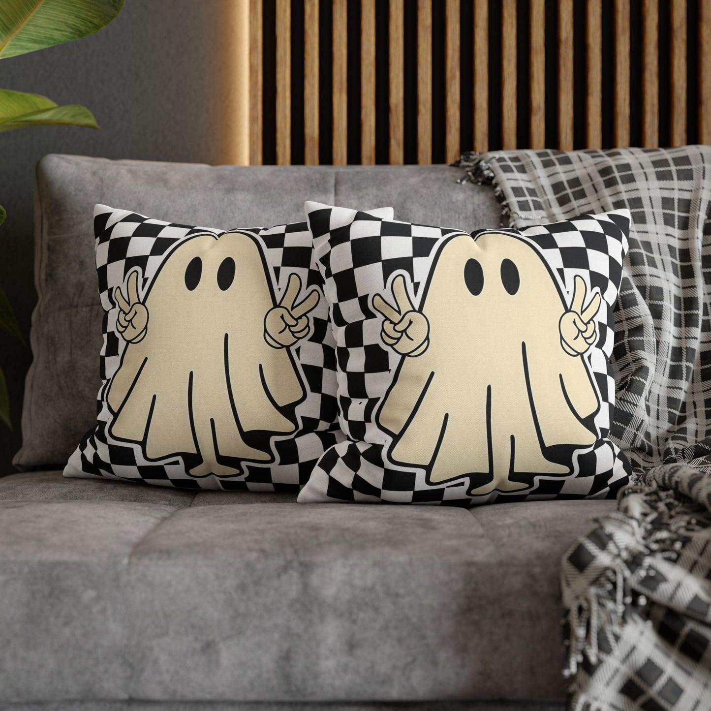 Playful Ghost Pillowcase for Halloween Decor, Cozy Home Accent, Perfect Gift for Ghost Lovers - VYBE Shop