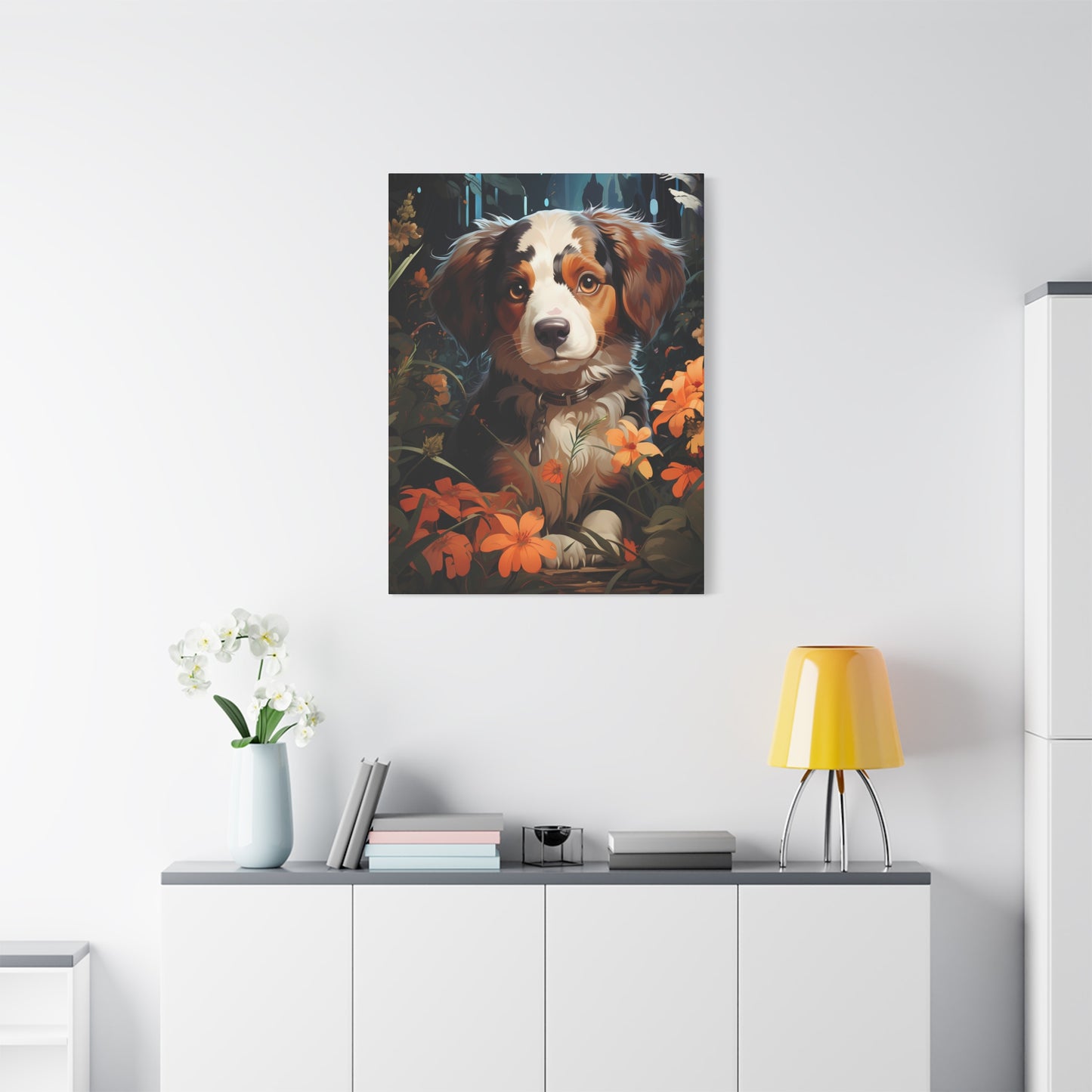 Adorable Puppy Canvas Print, Dog Lover Gift - VYBE Shop