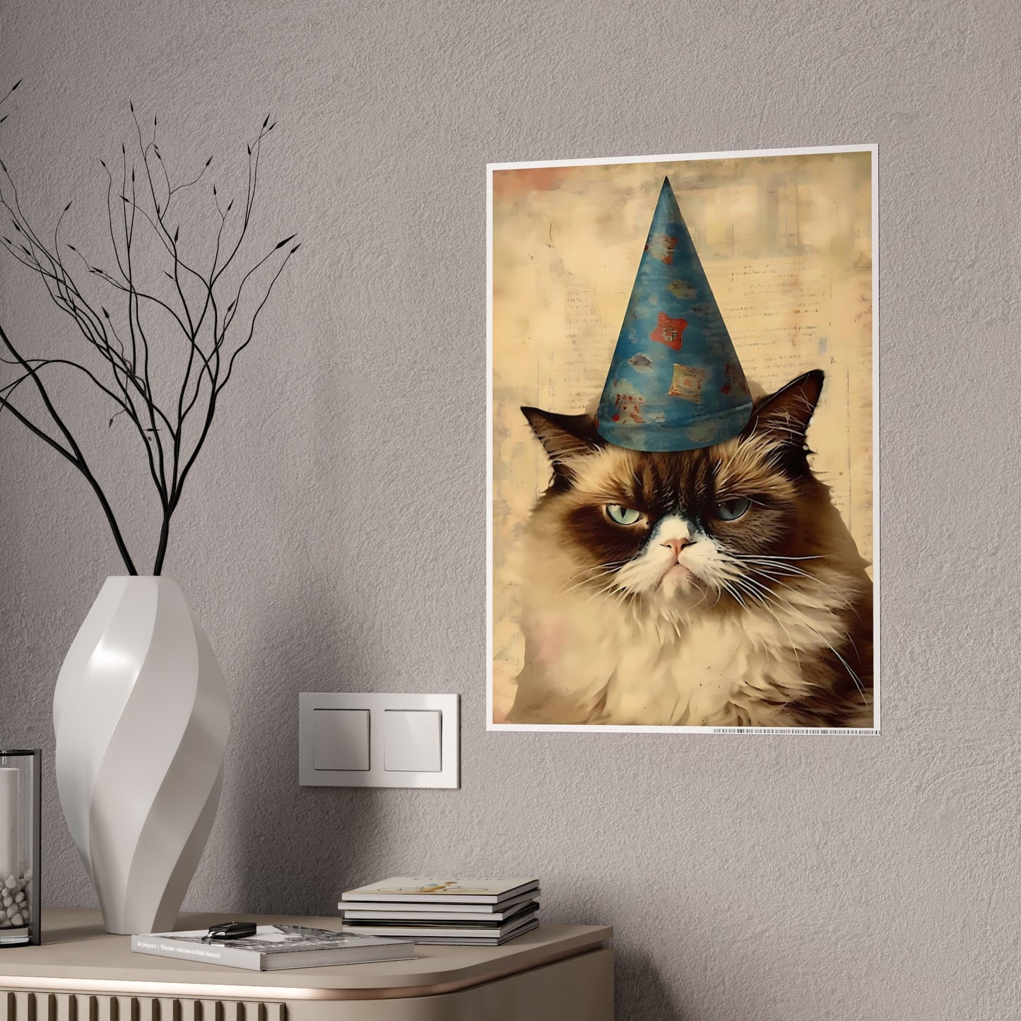 Grumpy Cat Poster - Fun Party Art Print for Cat Lovers - VYBE Shop