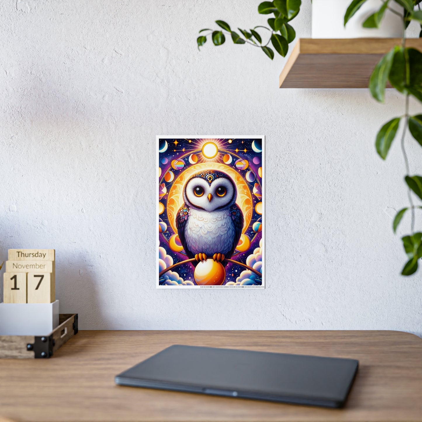 Colorful Owl Wall Art Poster - VYBE Shop